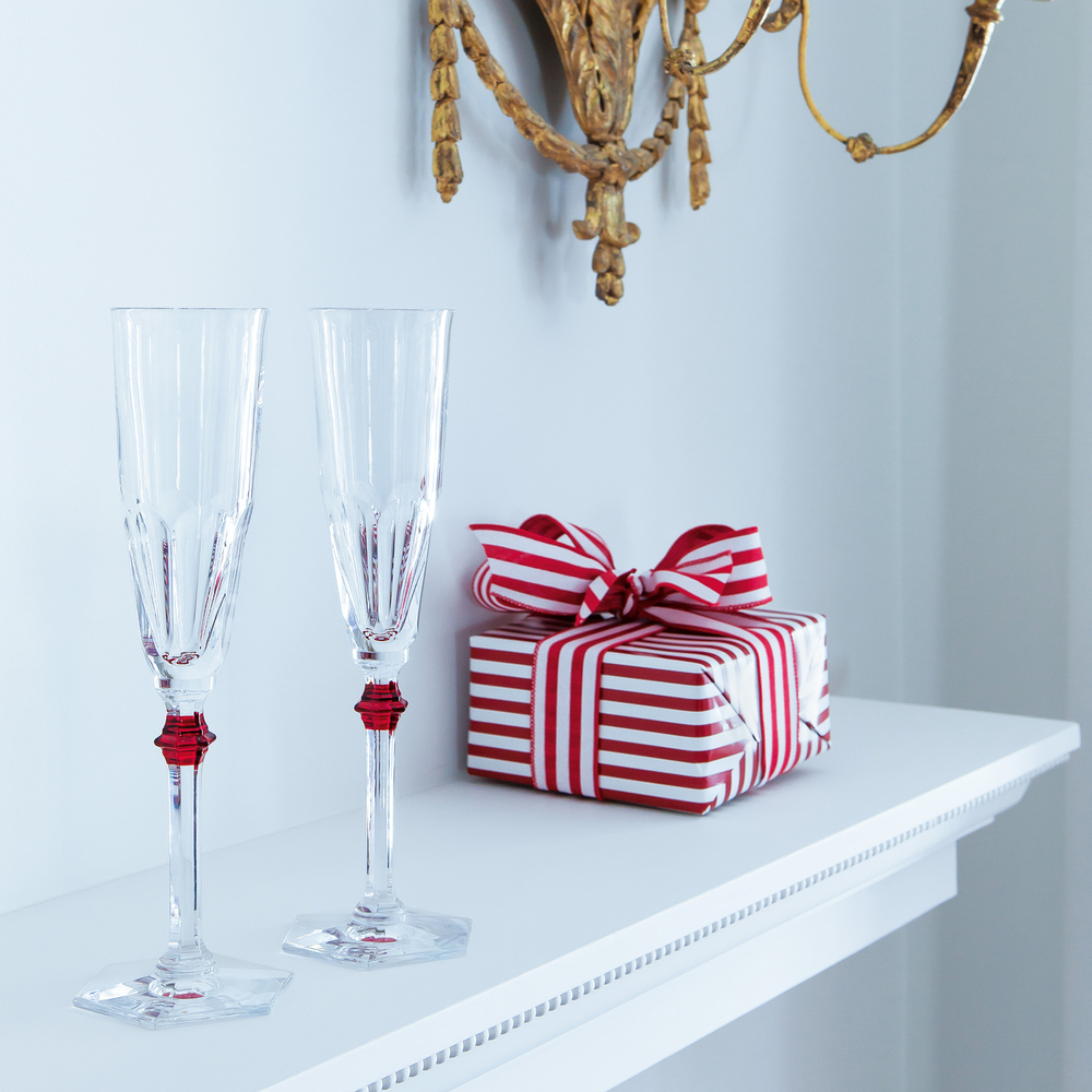 Набор из 2-х фужеров для шампанского HARCOURT EVE хрусталь красный Baccarat 2807194