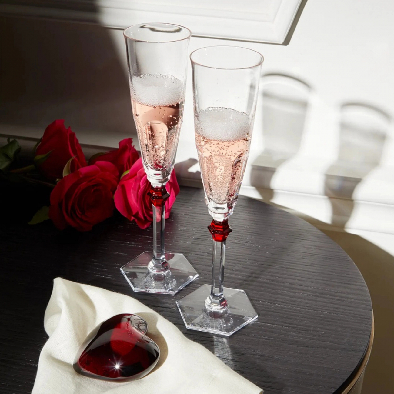Набор из 2-х фужеров для шампанского HARCOURT EVE хрусталь красный Baccarat 2807194