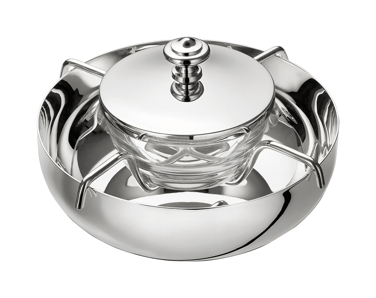 Икорница Albi 14 см посеребрение