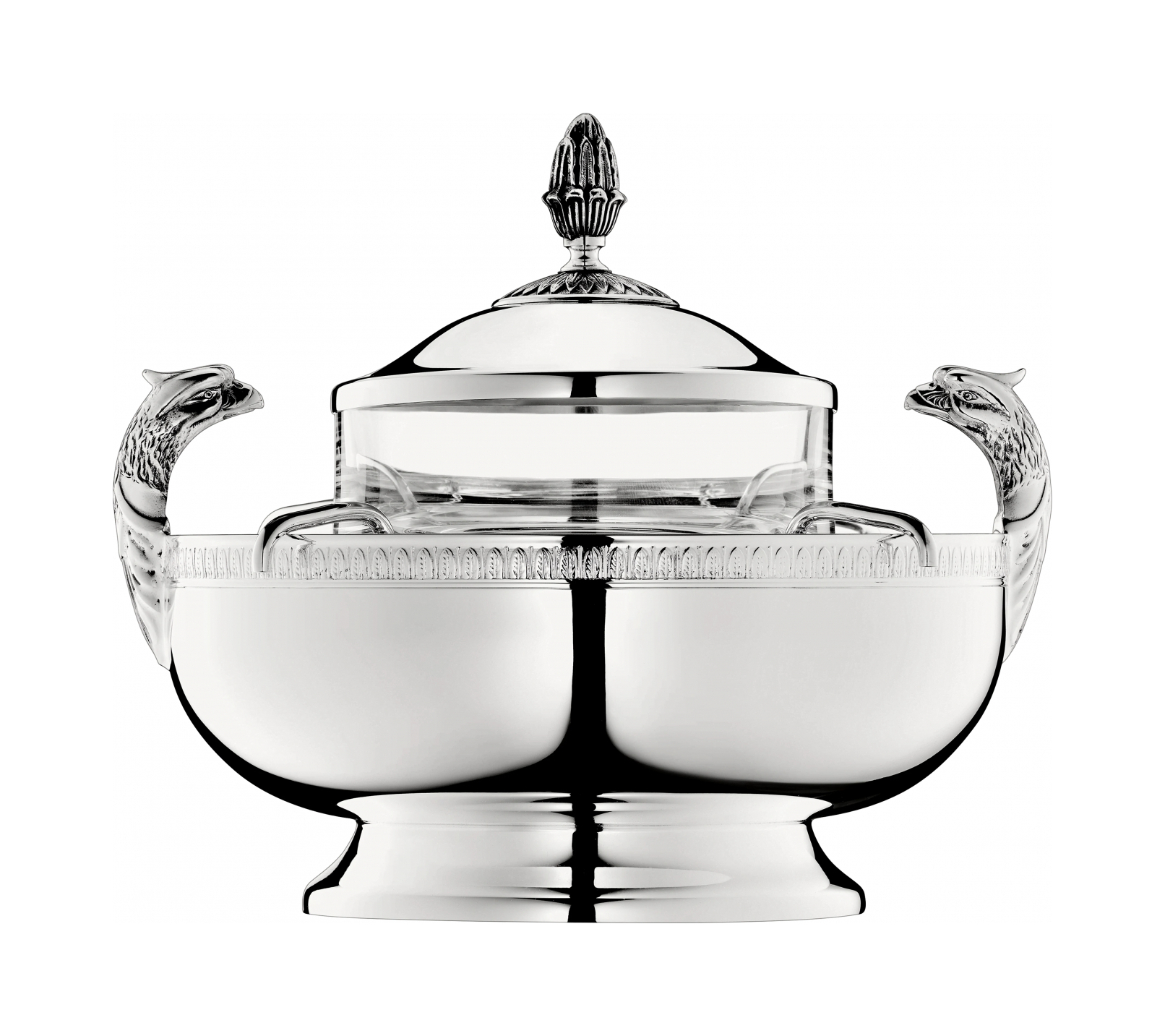 Икорница Malmaison 17 см посеребрение Christofle В04224575