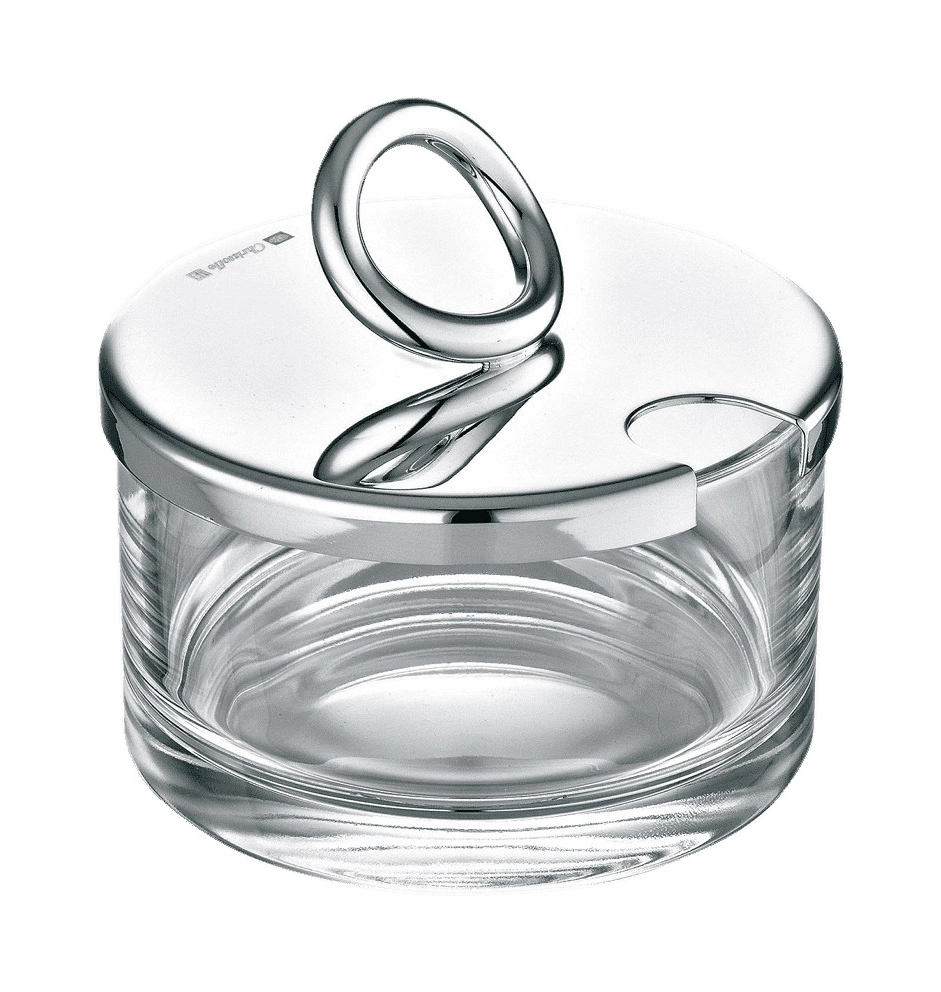 Баночка для сыра Albi 7.7 см хрусталь, посеребрение