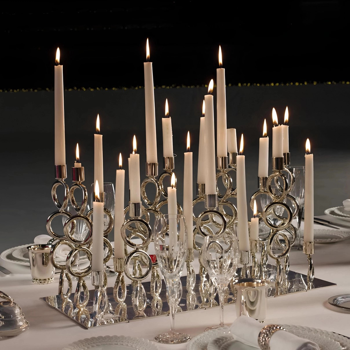 Подсвечник Vertigo 30 cм посеребрение – 2