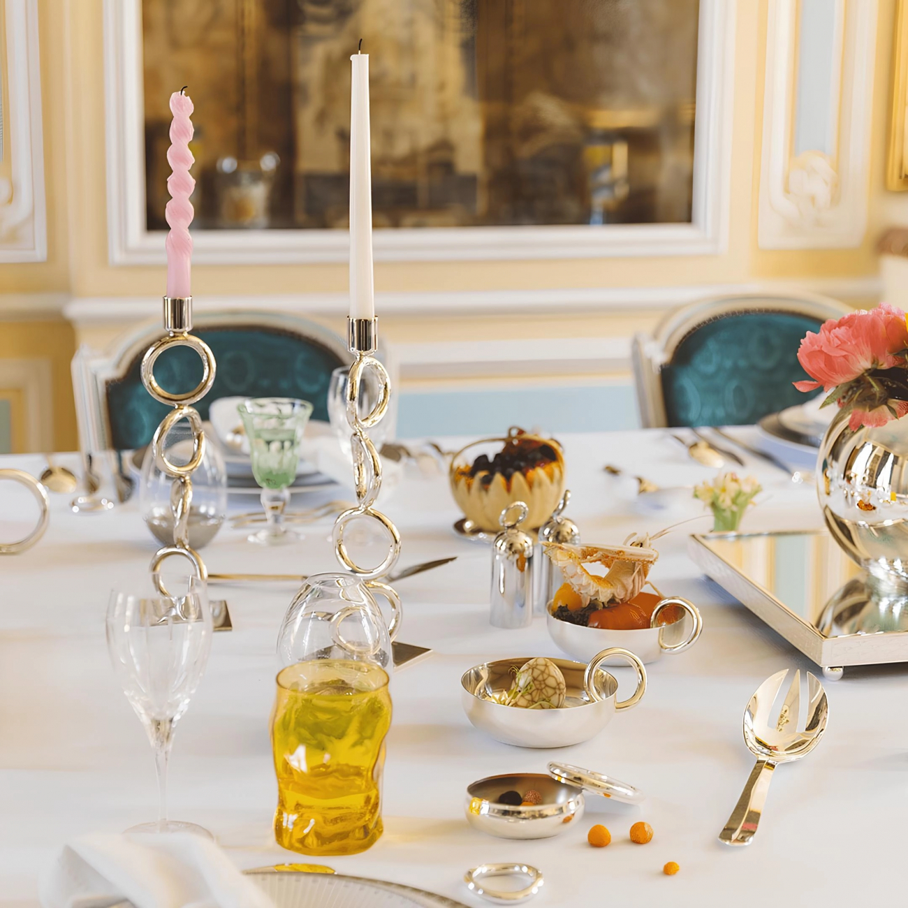 Подсвечник Vertigo 30 cм посеребрение Christofle B04210076