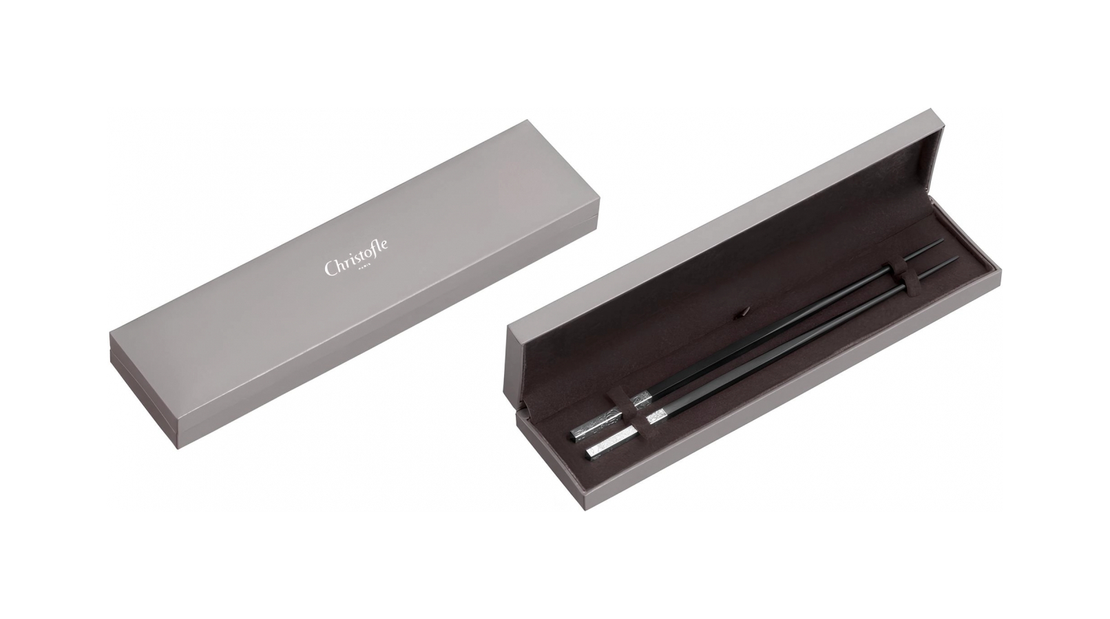 Палочки для суши Jardin D'Eden 24 см чёрные, посеребрение Christofle B04225935