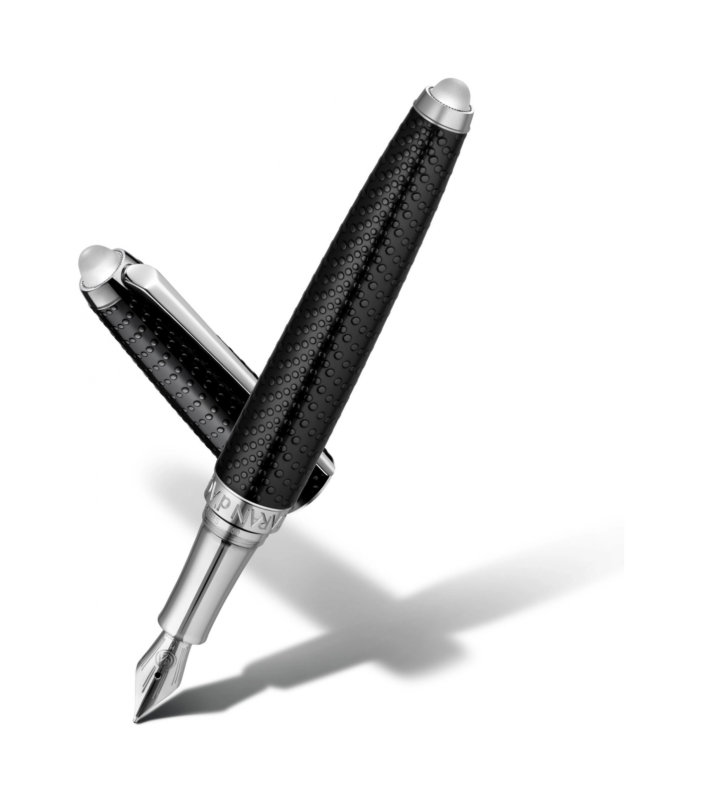 Перьевая ручка Caran D’Ache чёрная, керамика