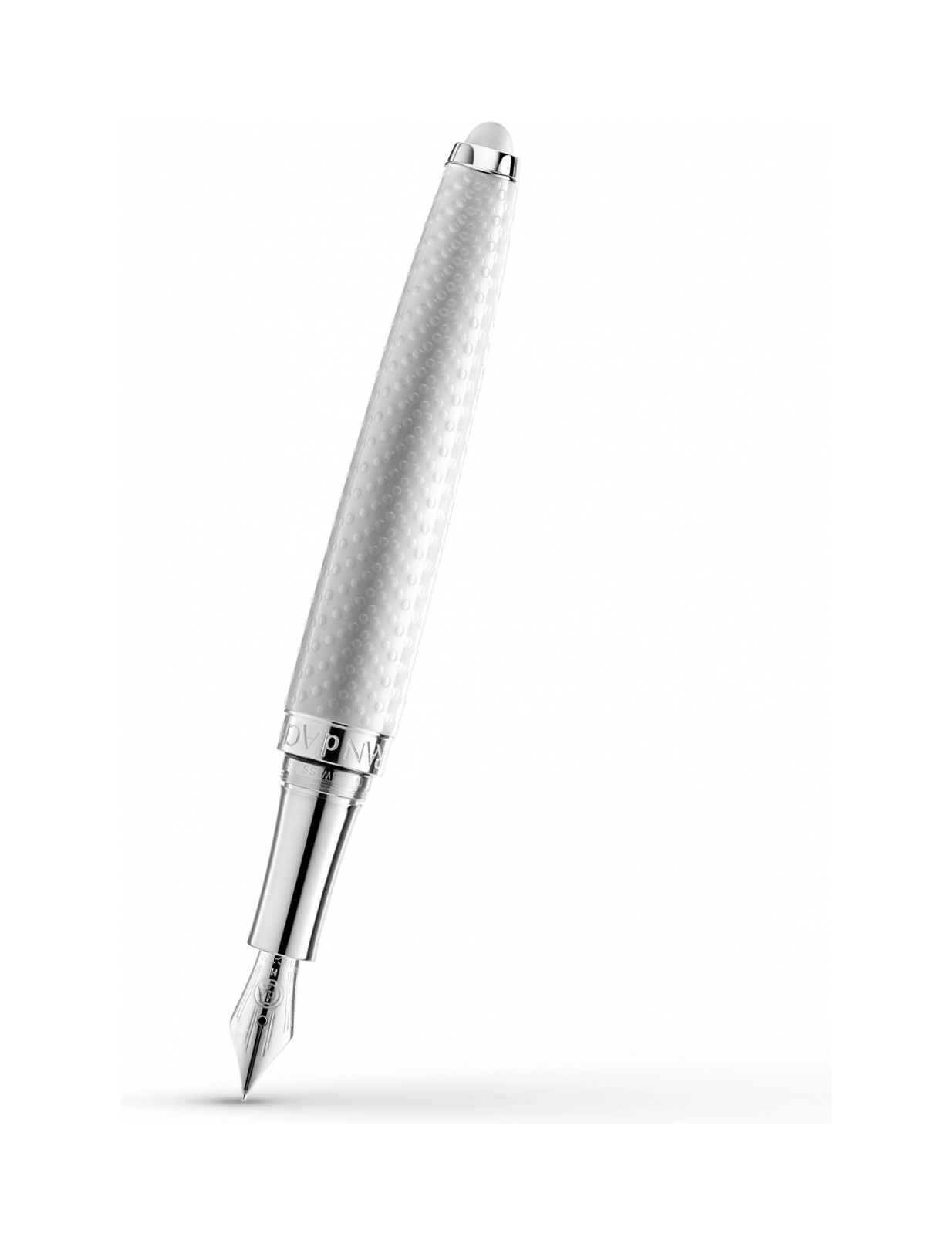 Перьевая ручка Caran D’Ache белая, керамика Lalique 10361300