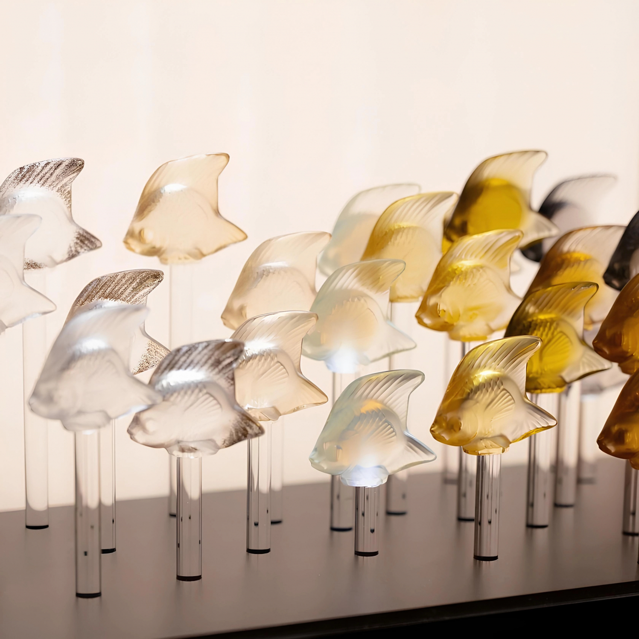 Статуэтка Рыбка охра, хрусталь – 2