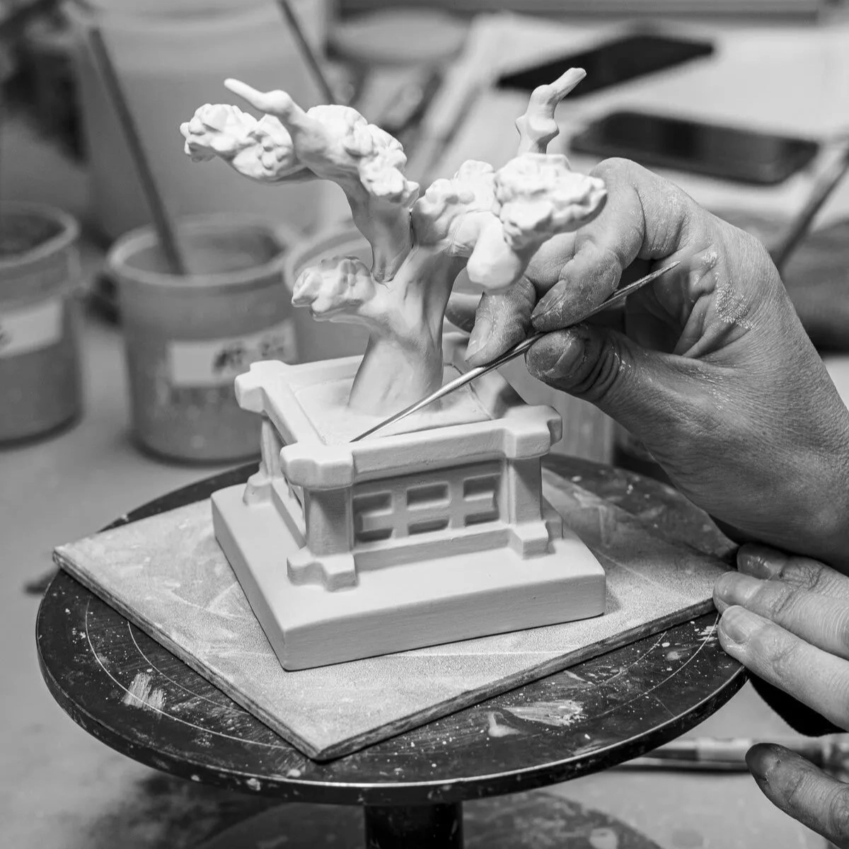 Статуэтка Японские деревья 20x10 см фарфор Lladro 01008455