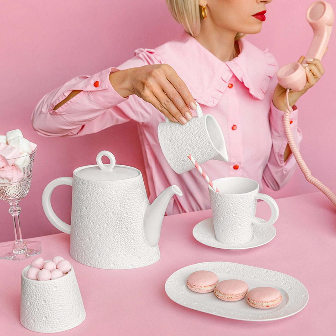 Кофейник ECUME 1 л фарфор белый Bernardaud 0733/20517