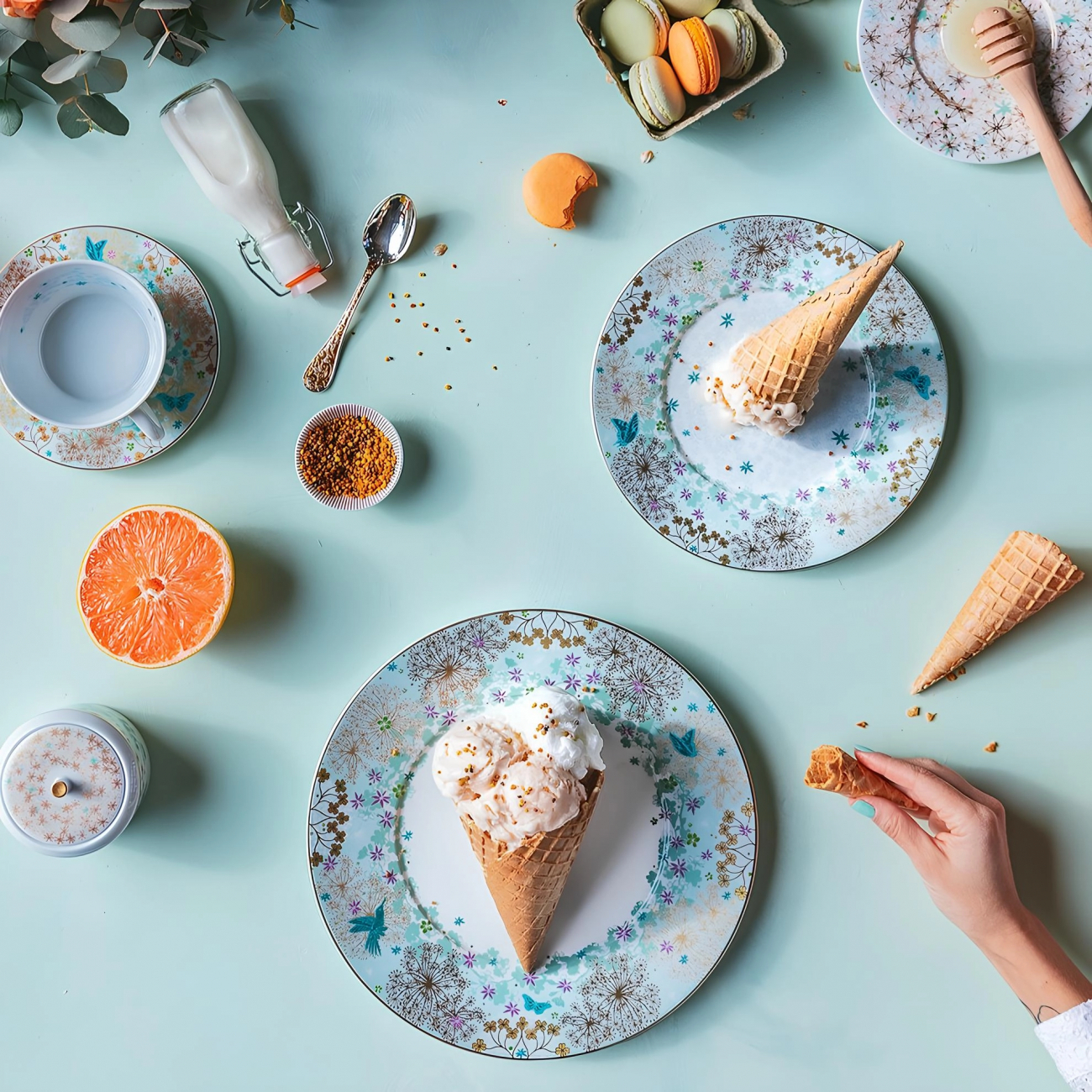 Тарелка суповая Feerie 19 см фарфор – 2