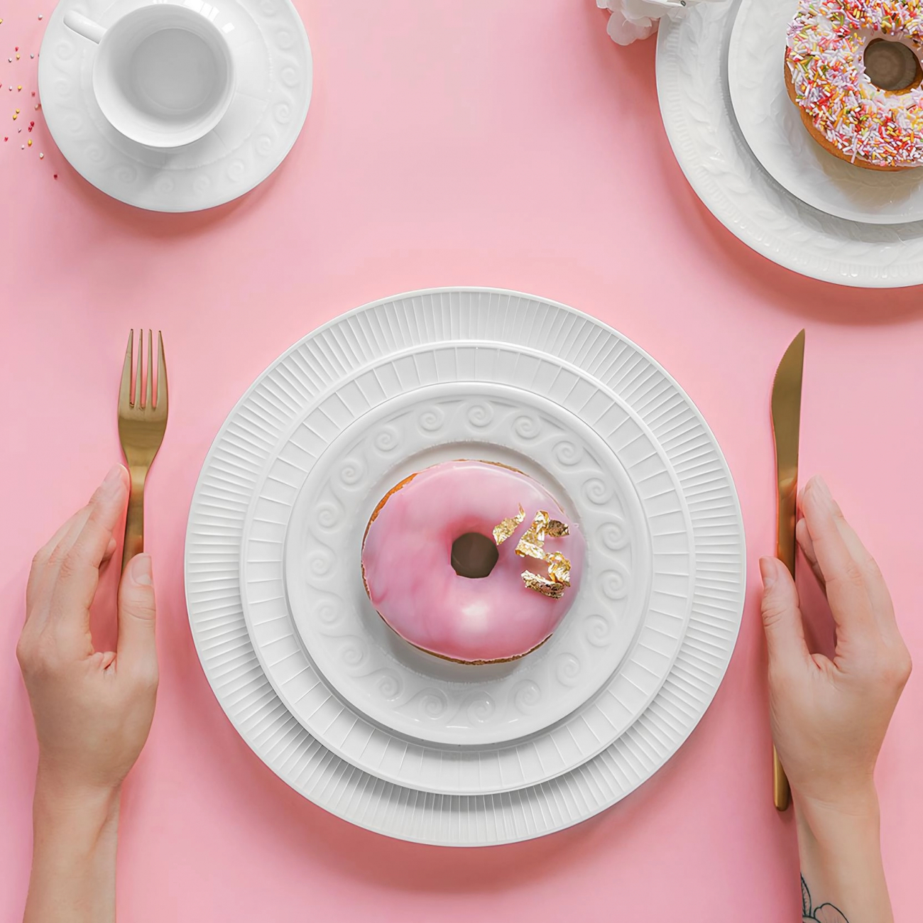 Тарелка для хлеба Louvre 16 см белая, фарфор – 2