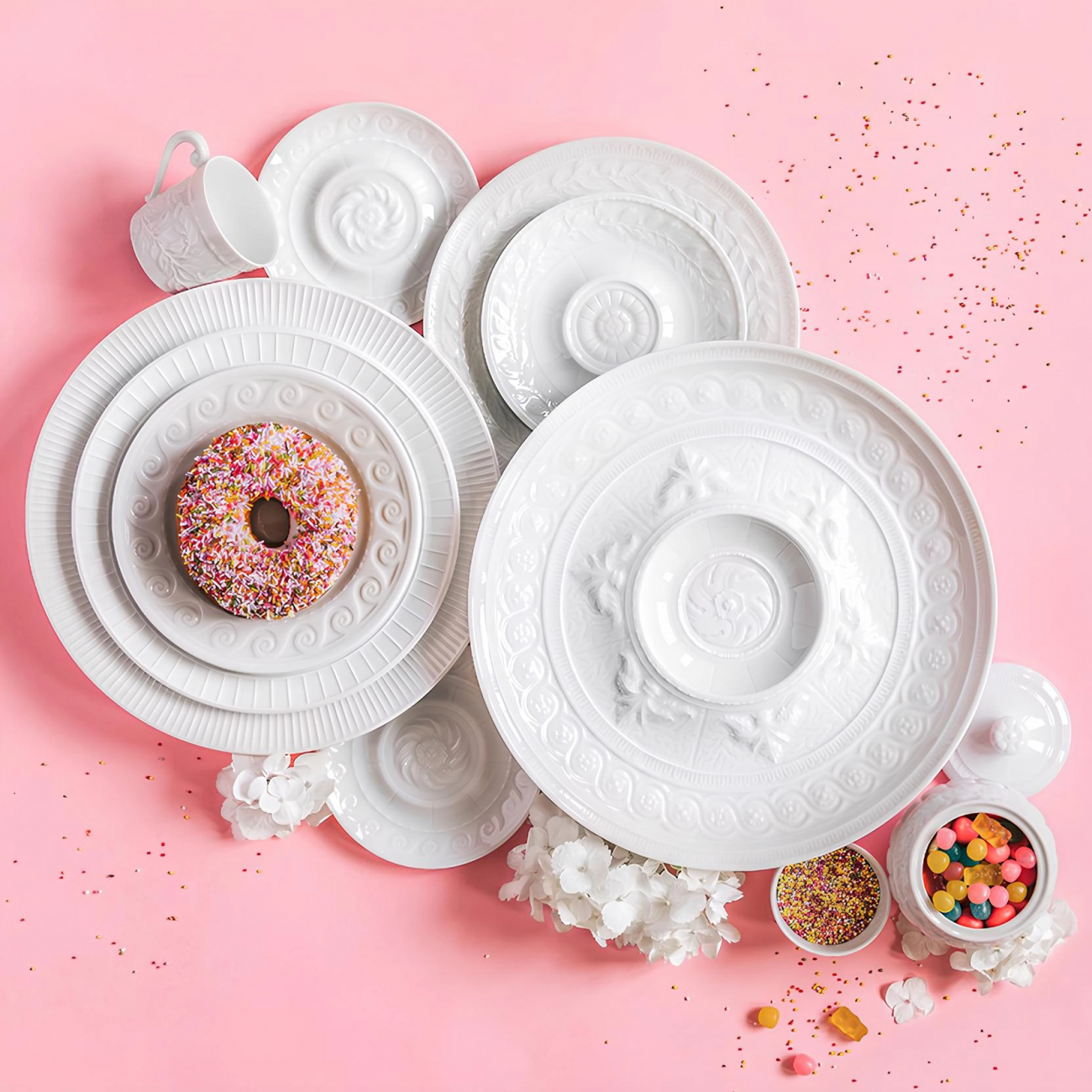 Тарелка для хлеба Louvre 16 см белая, фарфор Bernardaud 0542/3