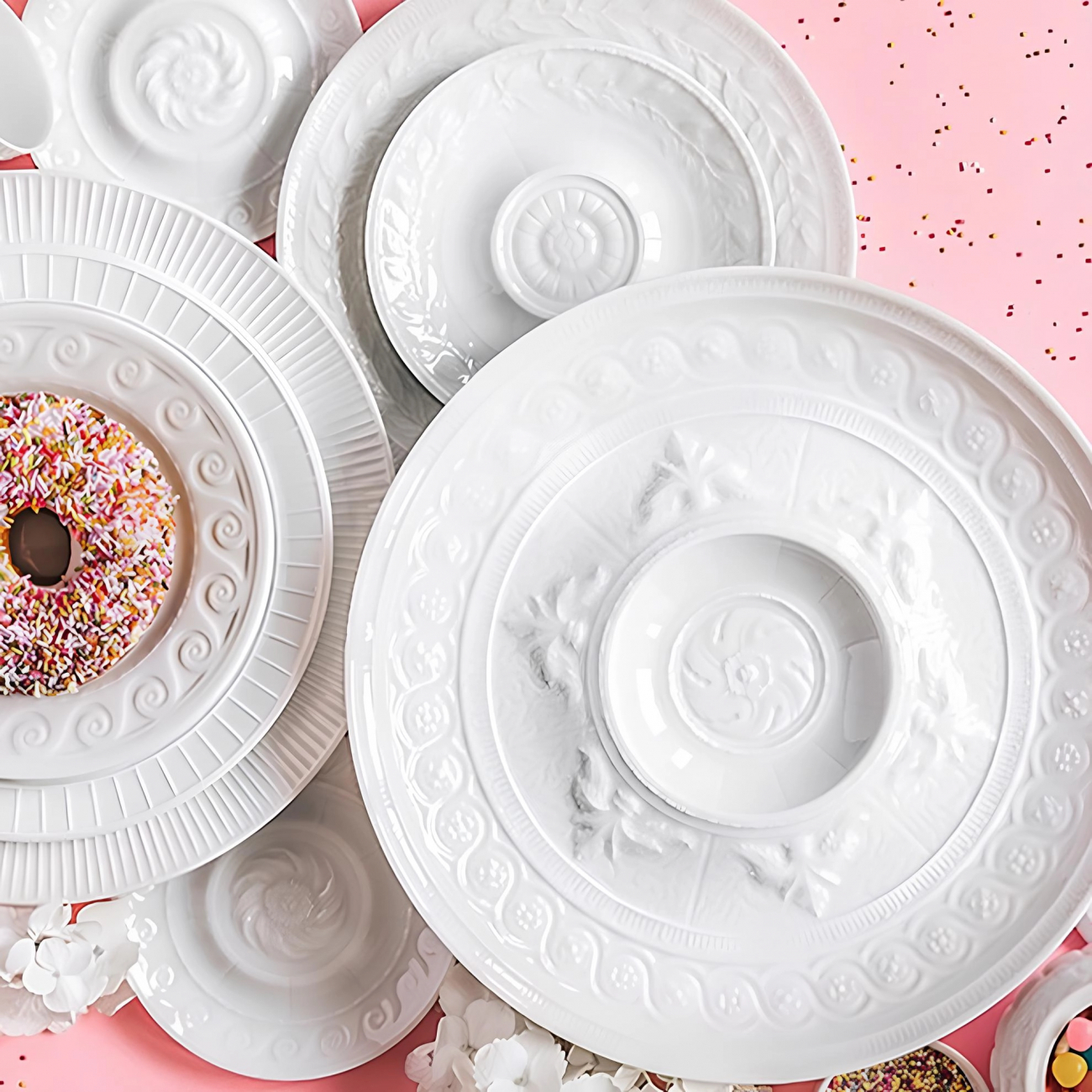 Тарелка для пасты Louvre 23 см белая, фарфор Bernardaud 0542/3402