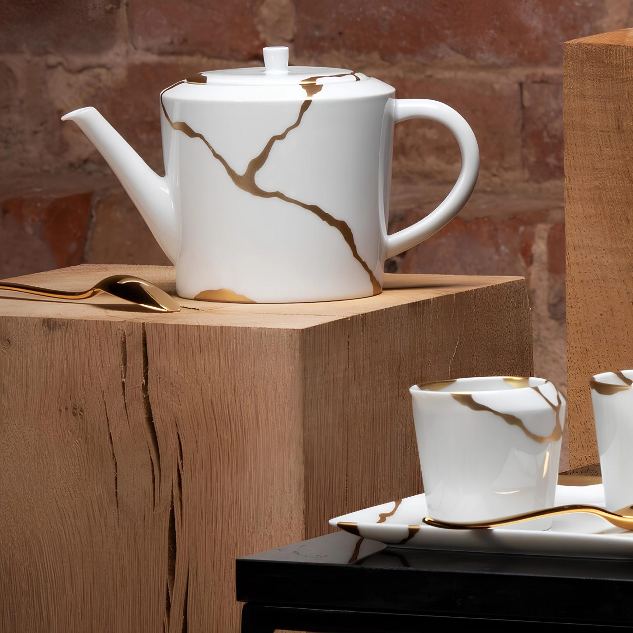 Чайник Kintsugi 500 мл белый, фарфор – 2