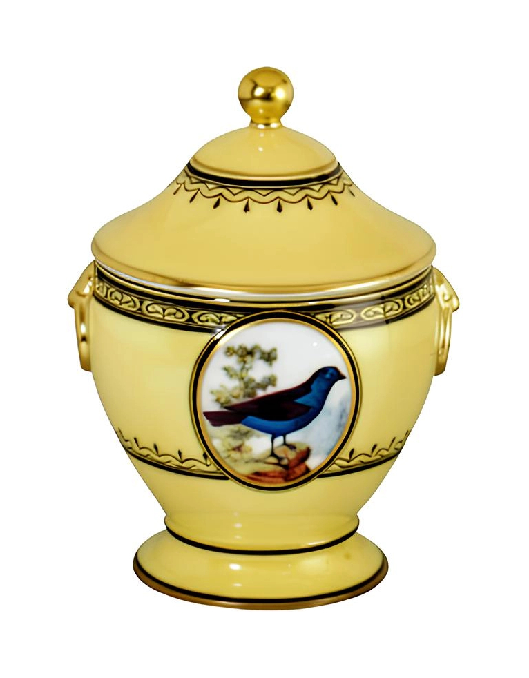 Сахарница OISEAUX DE BUFFON 200 мл жёлтая, фарфор