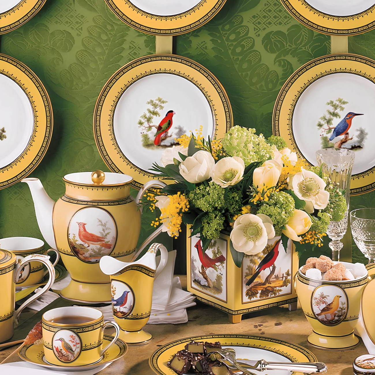 Сахарница OISEAUX DE BUFFON 200 мл жёлтая, фарфор – 2