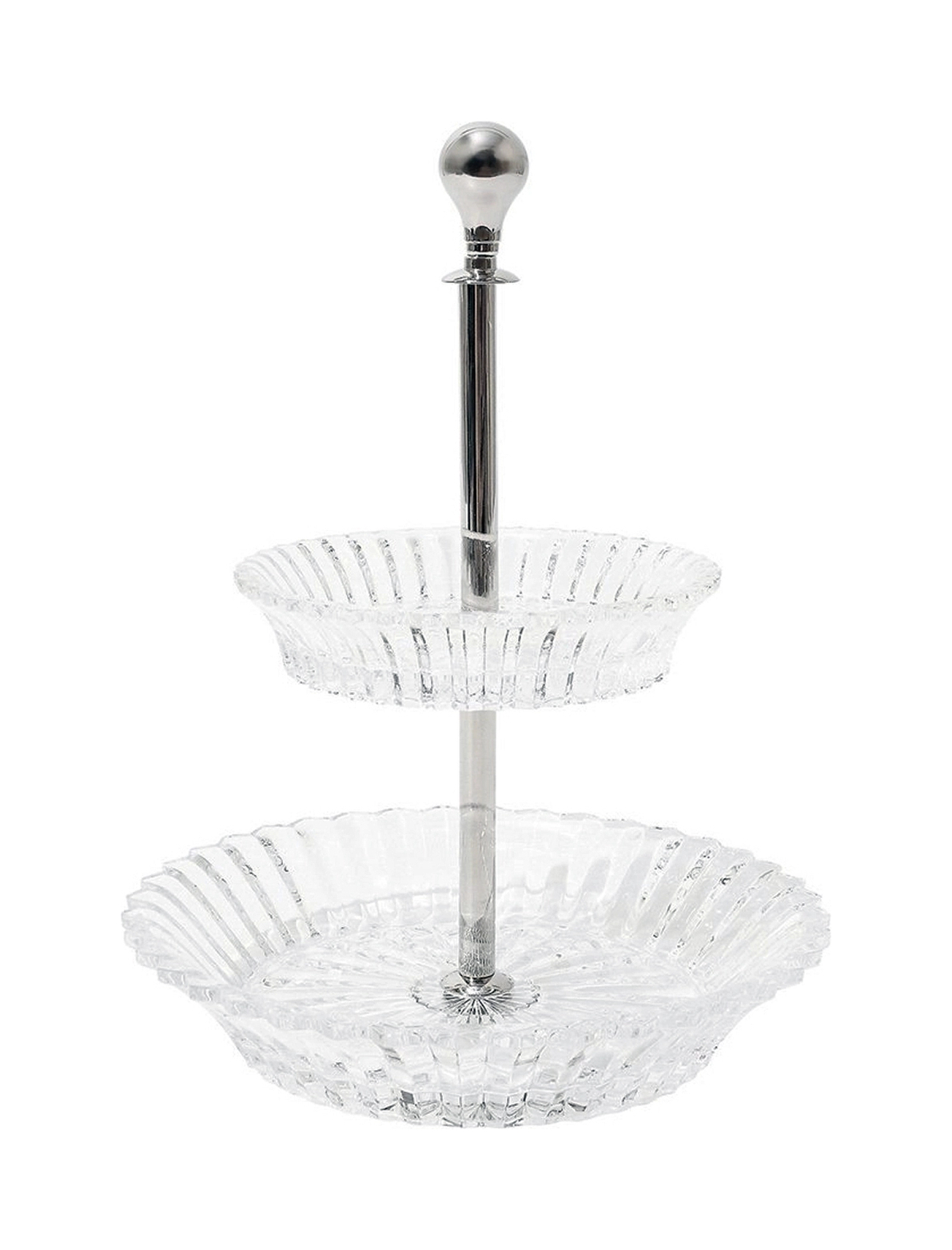 Этажерка 2-х ярусная MILLE NUITS 24 см хрусталь