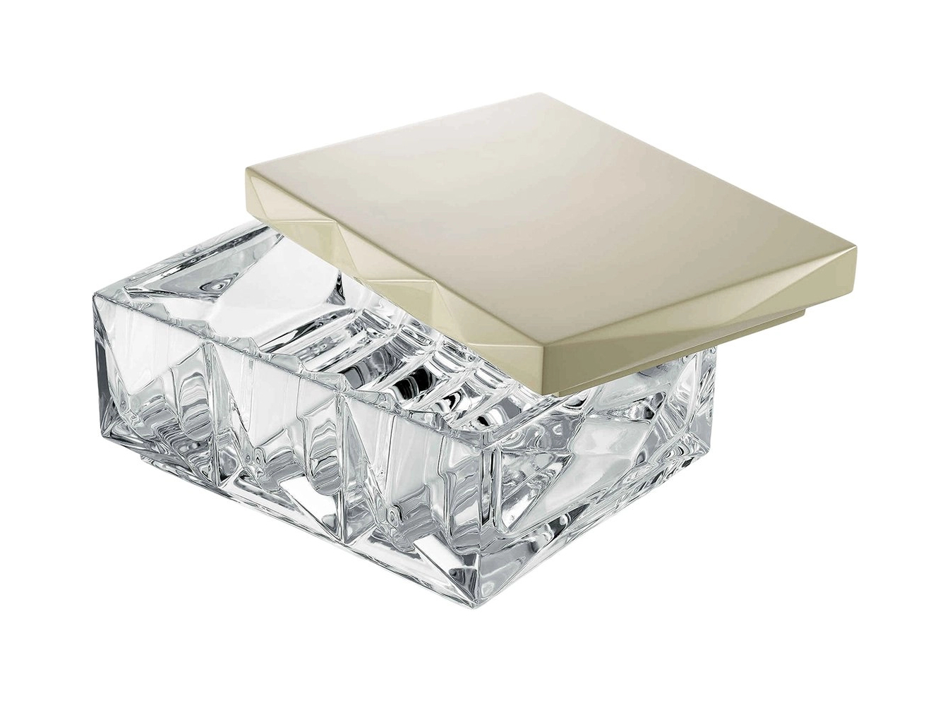 Шкатулка LOUXOR 17 см хрусталь бежевая – 2