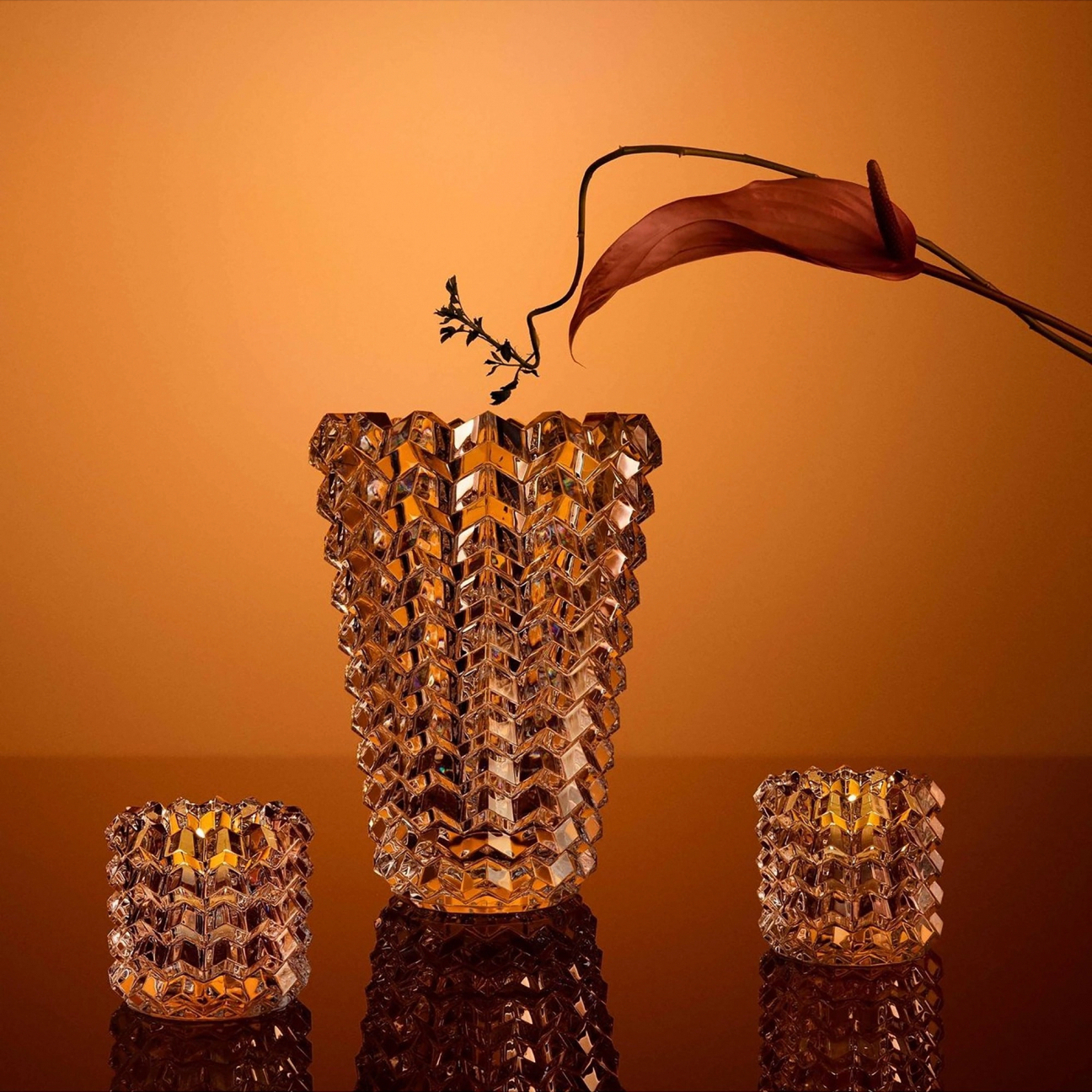 Набор из 2-х подсвечников EYE 7.6 см хрусталь прозрачный – 2