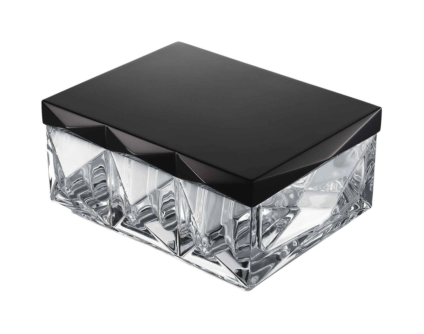 Шкатулка LOUXOR 17 см хрусталь черная