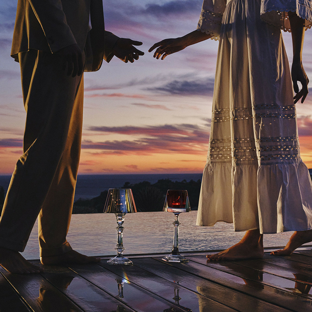 Подсвечник HARCOURT MY FIRE 32 см хрусталь красный Baccarat 2813720