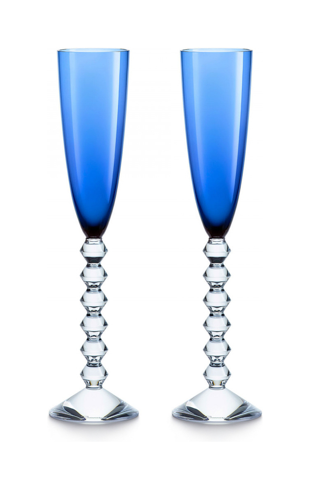 Набор из 2-х бокалов для шампанского VEGA 175 мл хрусталь голубой
