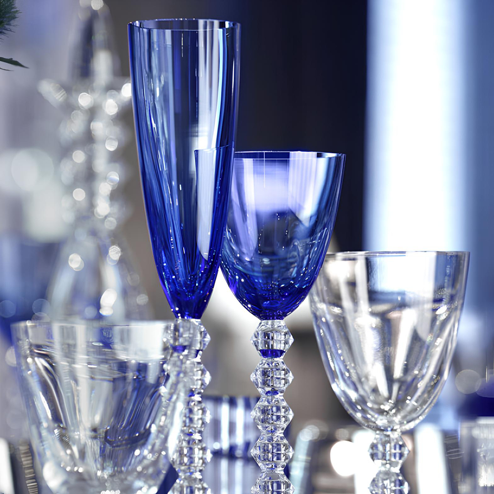 Набор из 2-х бокалов для шампанского VEGA 175 мл хрусталь голубой – 2