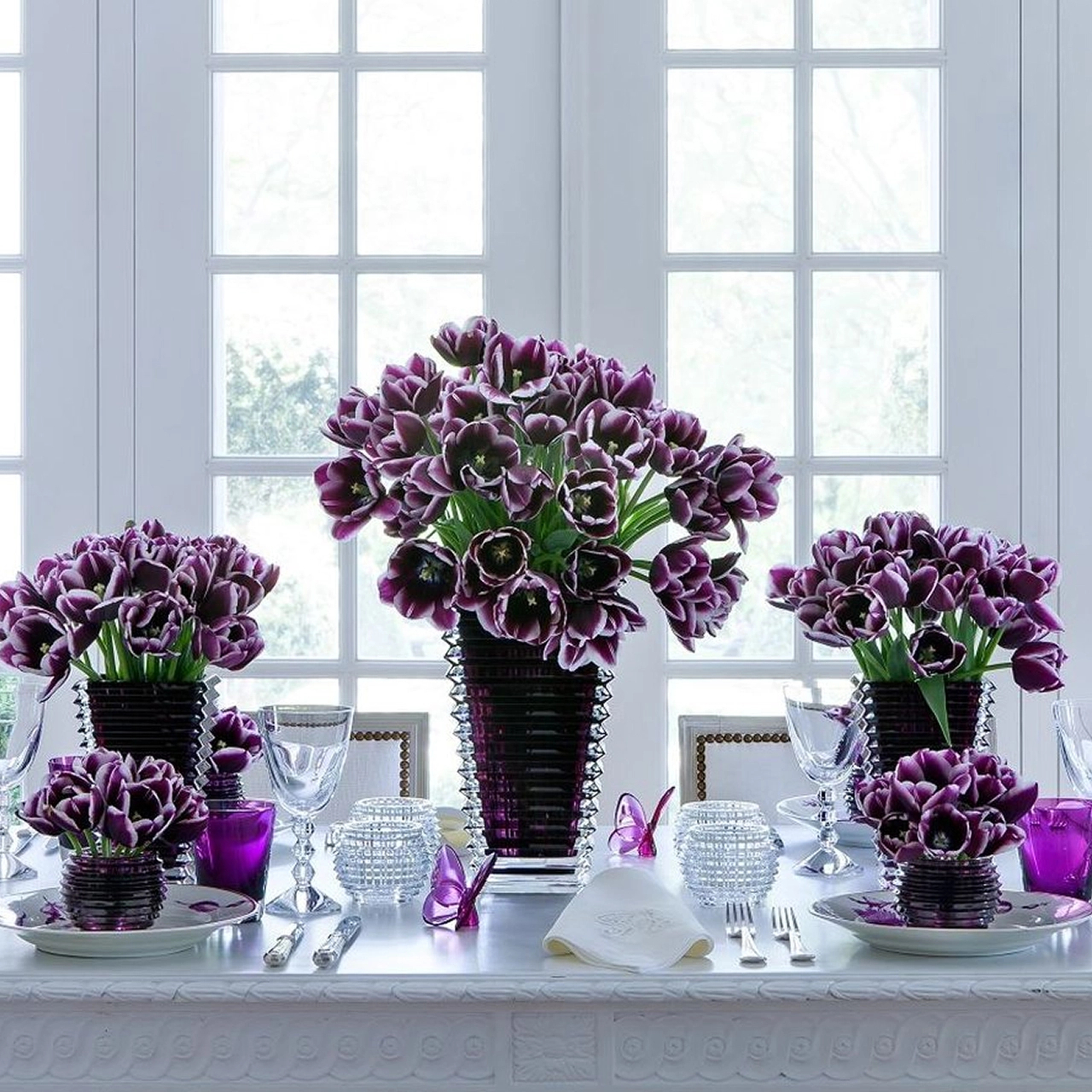 Статуэтка LUCKY BUTTERFLY Бабочка 8 см фиолетовая хрусталь Baccarat 2102548