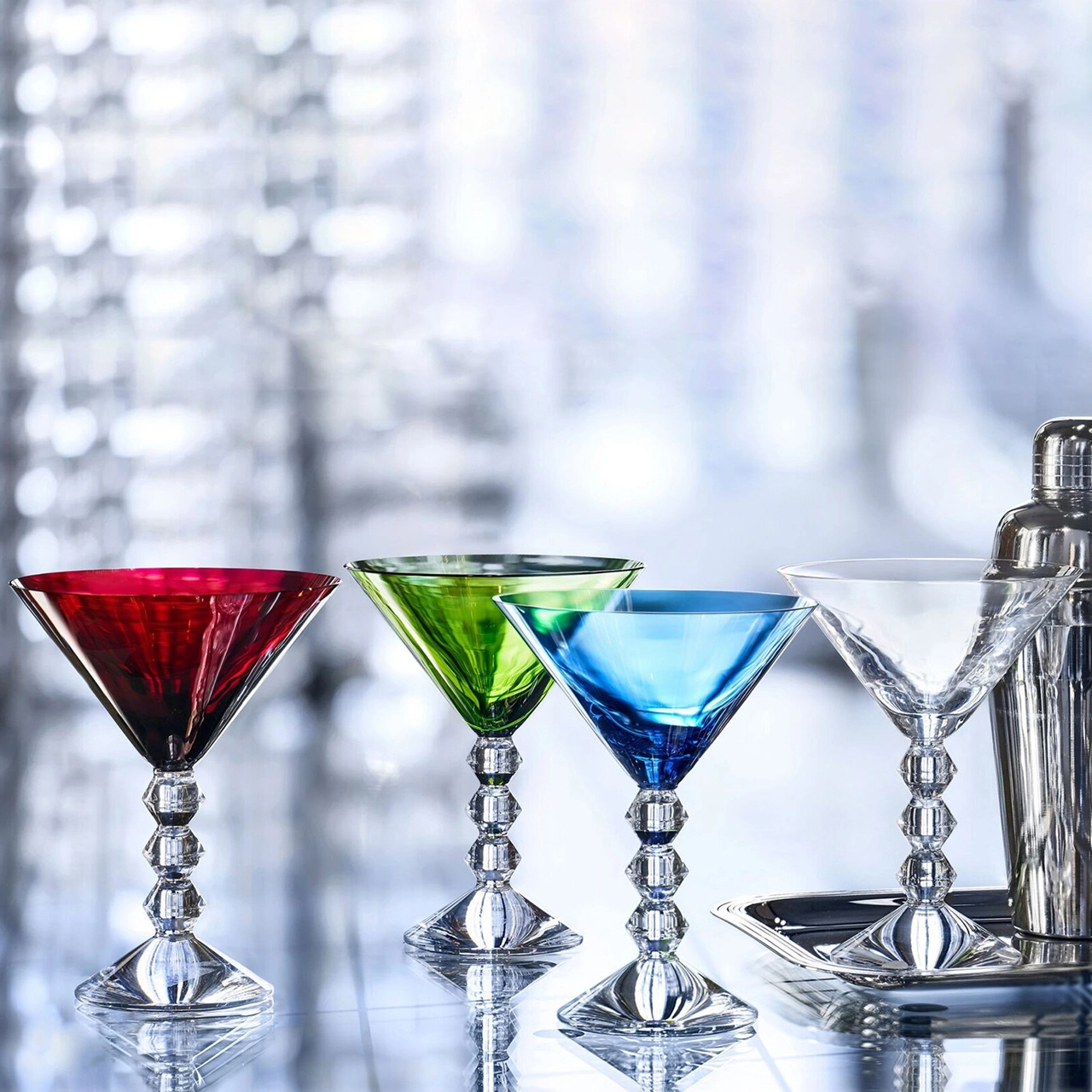 Набор из 4-х бокалов для мартини VEGA 200 мл хрусталь разноцветный – 2
