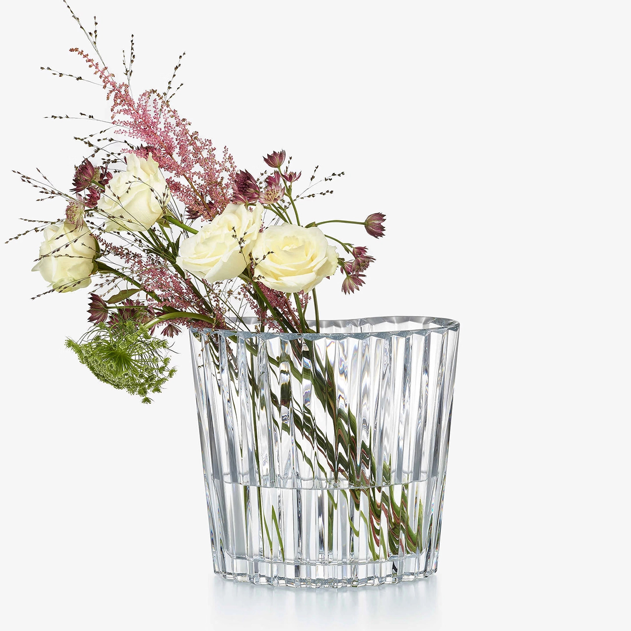 Ваза для цветов MILLE NUITS LOVERS 25 см хрусталь прозрачная Baccarat 2814540