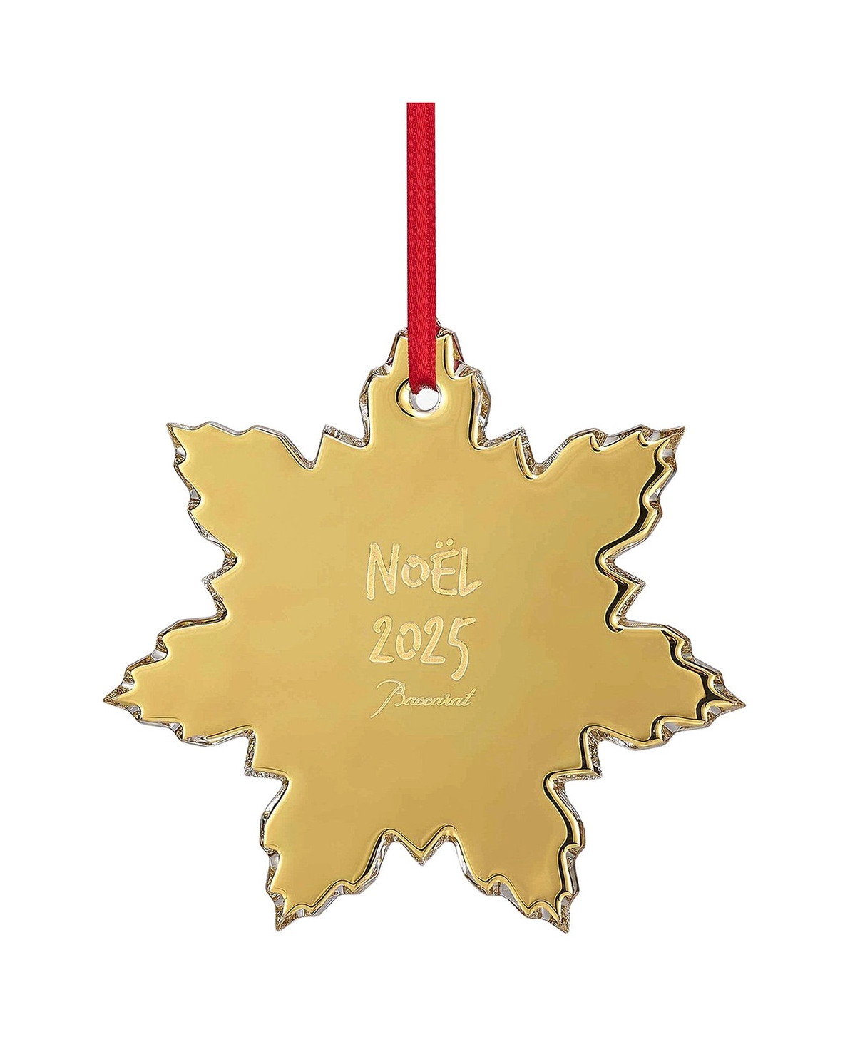 Елочное украшение PALMETTE хрусталь золотое Baccarat 2817279