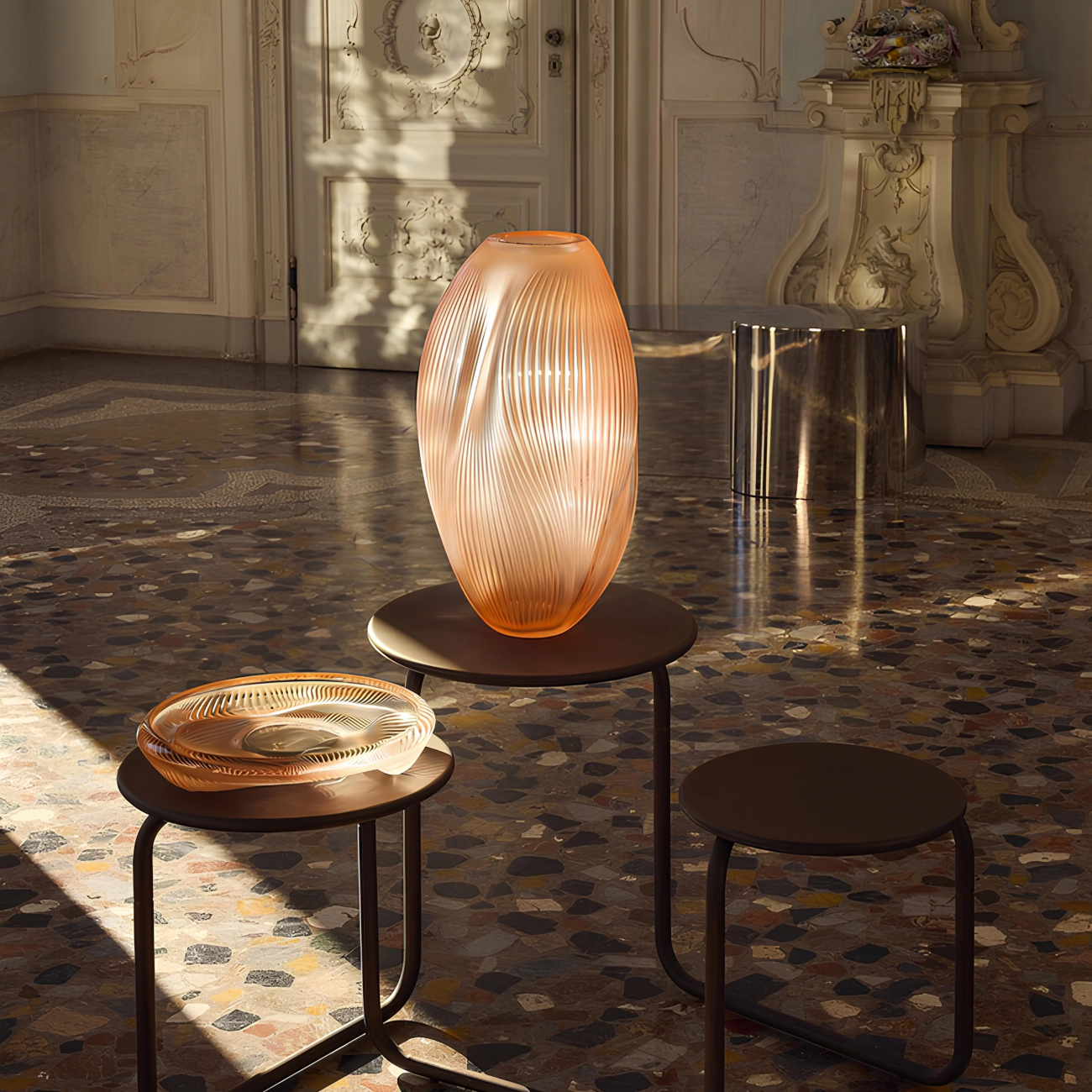 Ваза Alize 51 см коралловая, хрусталь – 2