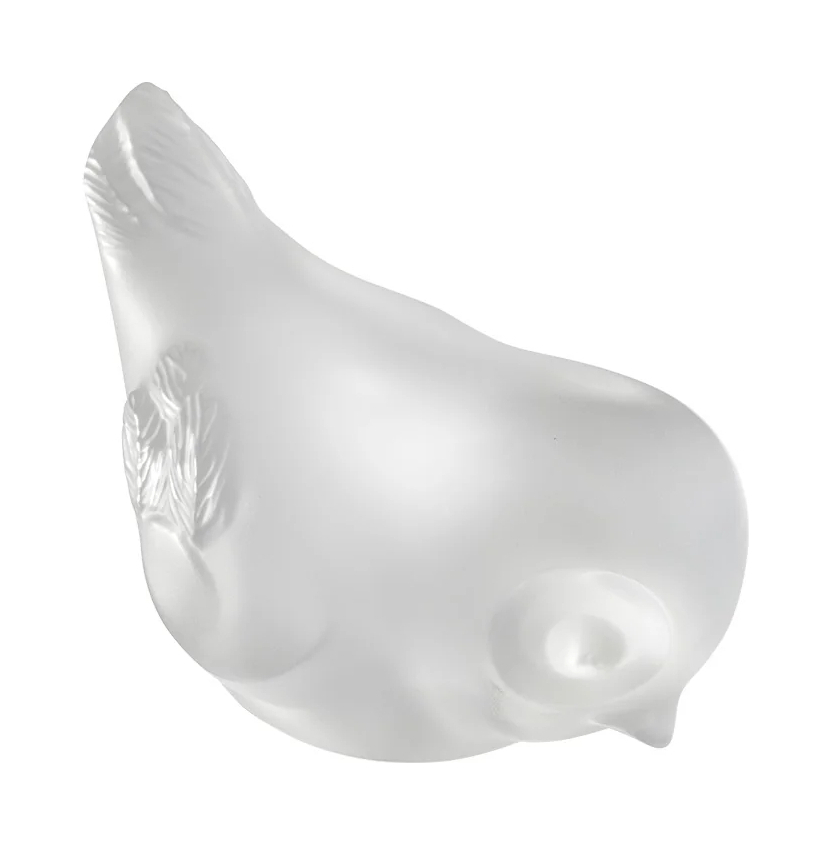 Статуэтка Piou-Piou с опущенной головой прозрачная, хрусталь