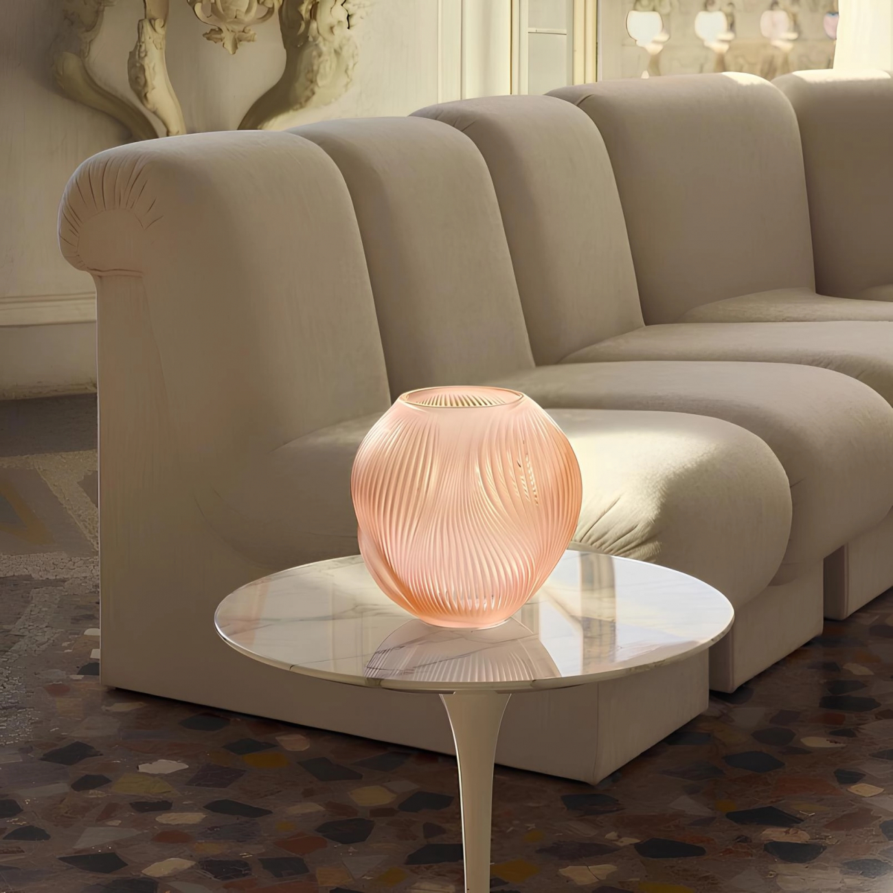 Ваза Alize 17 см коралловая, хрусталь – 2