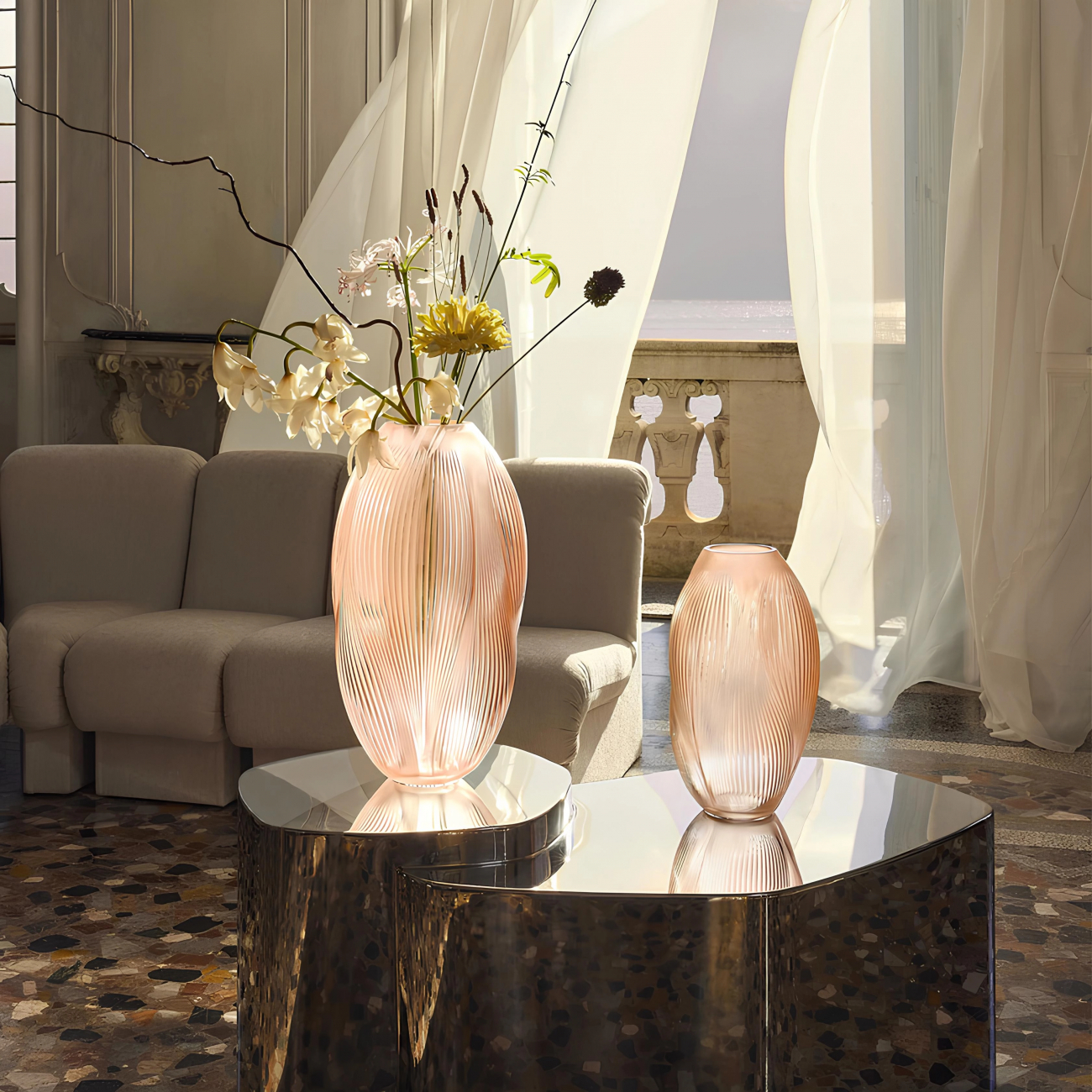 Ваза Alize 22 см золото, хрусталь Lalique 10862400