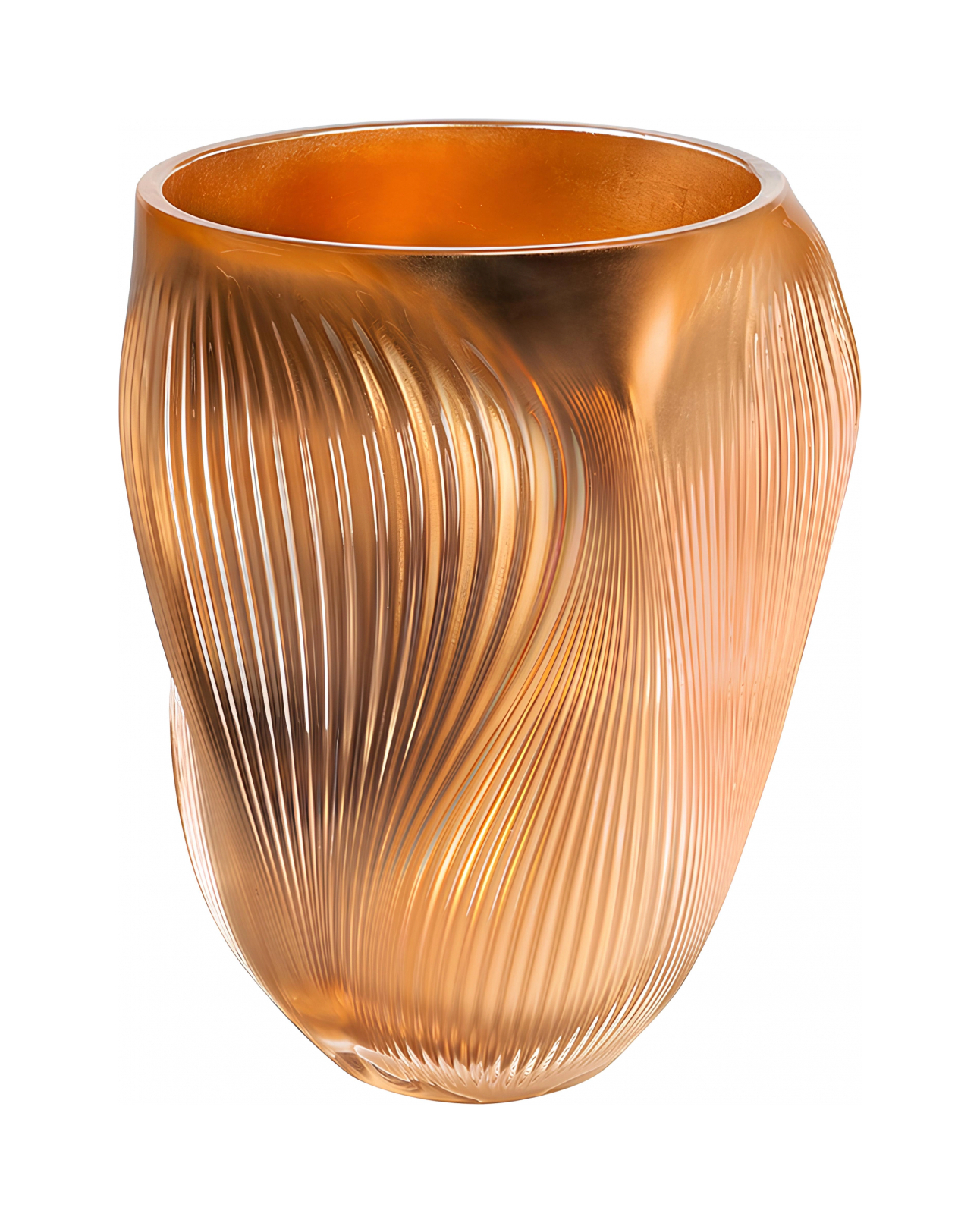 Ваза Alize 33 см золото, хрусталь