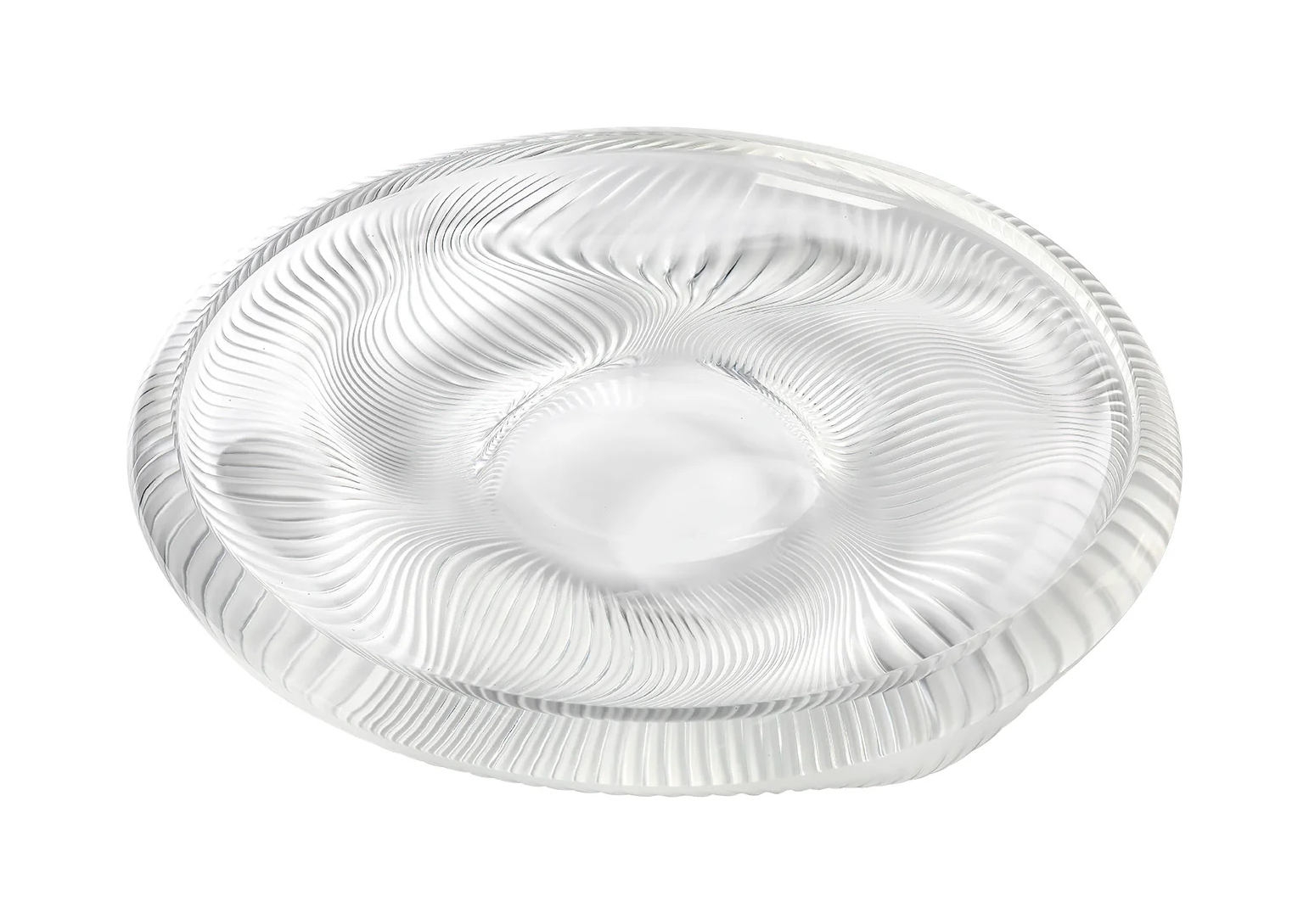 Блюдо Alize 34 см прозрачное, хрусталь