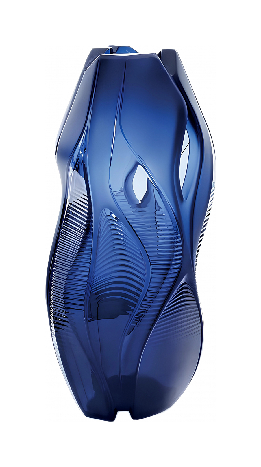 Ваза для цветов Manifesto 46 см синяя, хрусталь