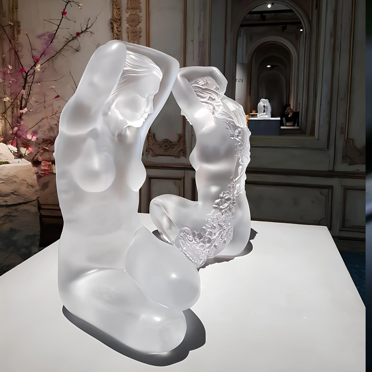 Статуэтка Nude Flora 39 см прозрачная, хрусталь – 2