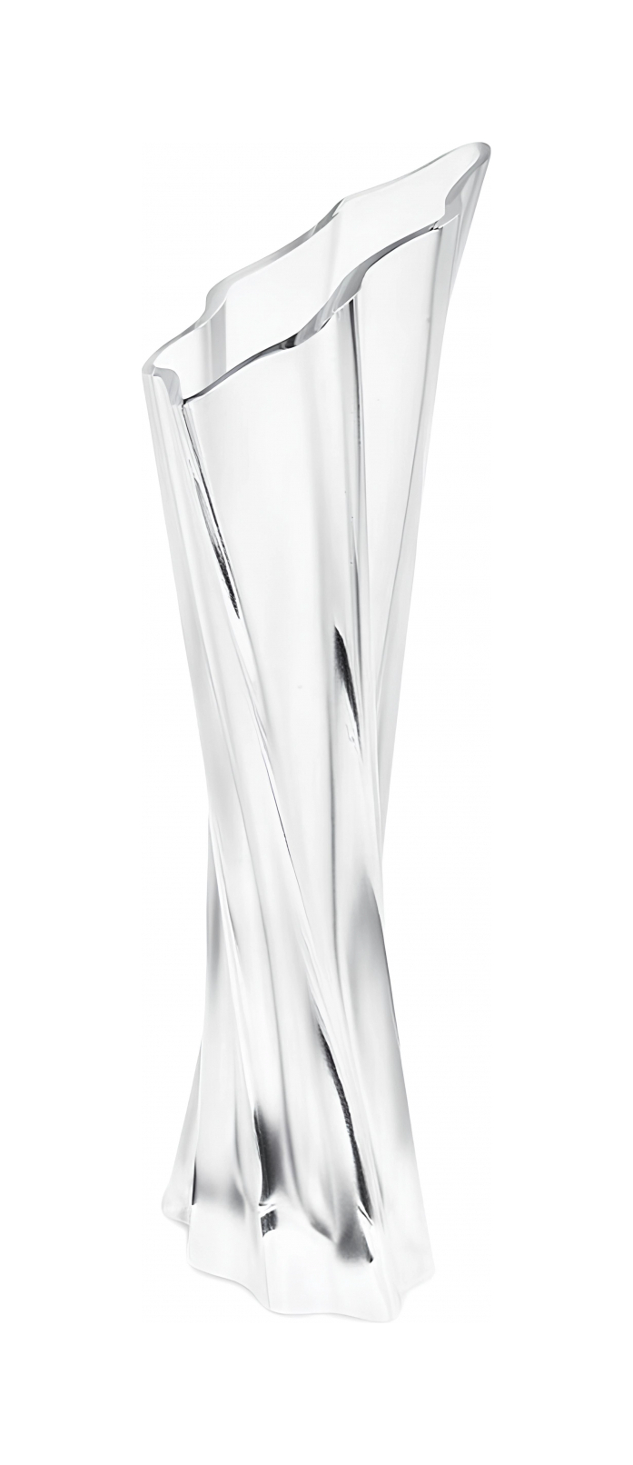 Ваза для цветов Tandrillah 39 см прозрачная, хрусталь