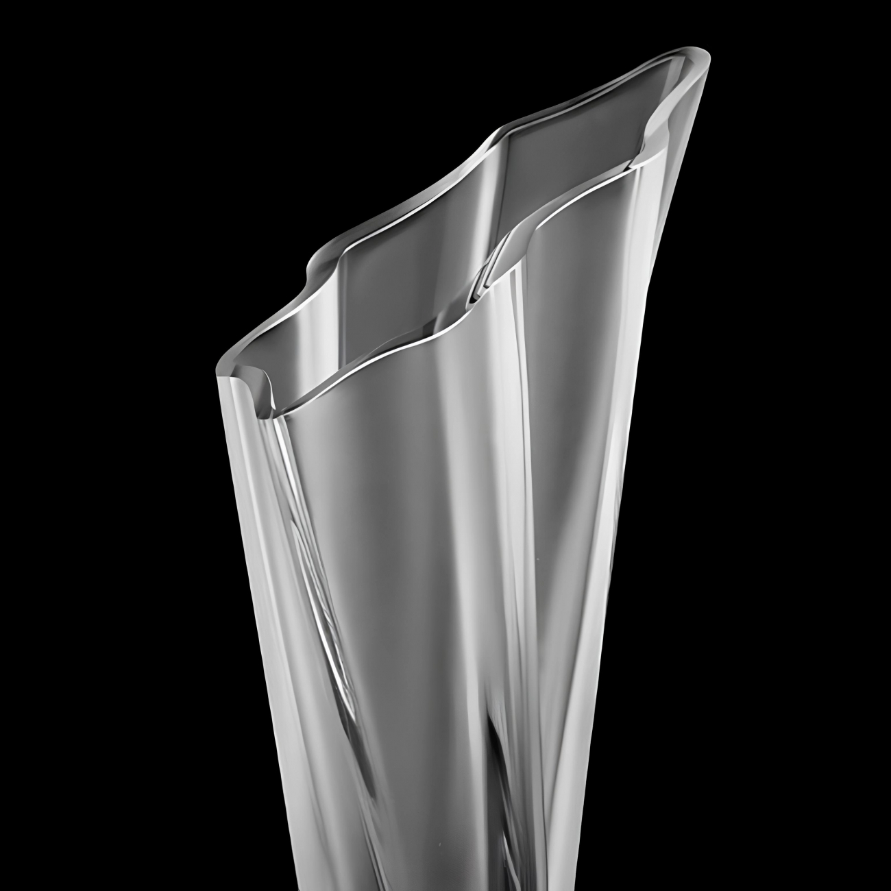 Ваза для цветов Tandrillah 39 см прозрачная, хрусталь – 2