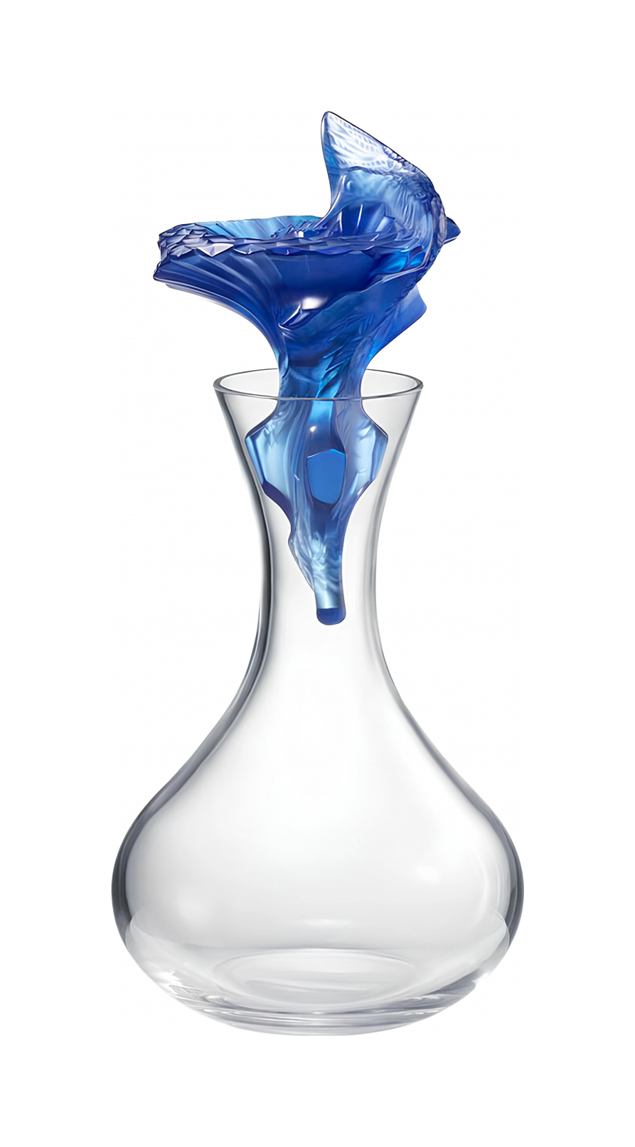 Графин Fleur Du Desert прозрачный с синей пробкой, хрусталь