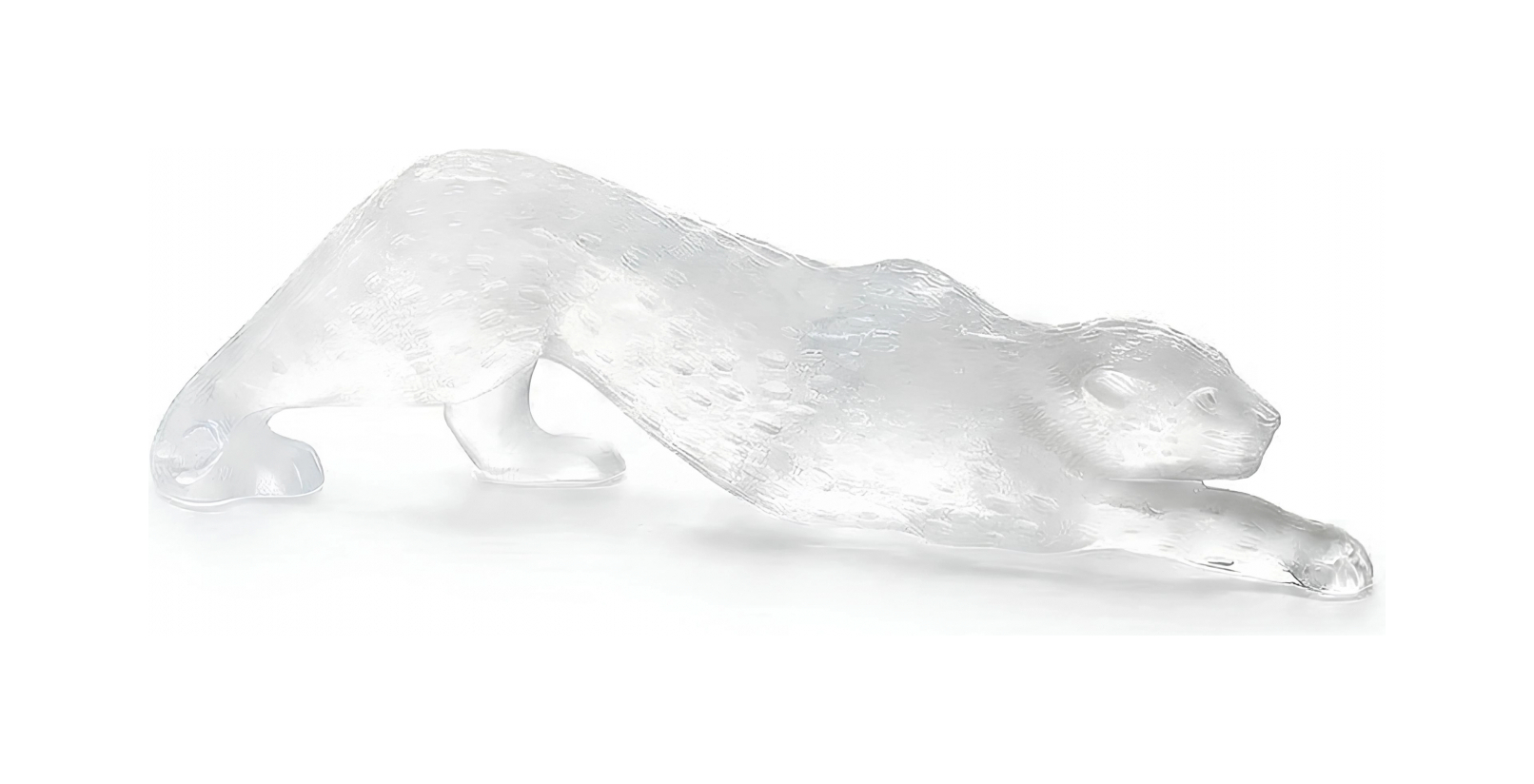 Статуэтка Zeila Пантера 36.5х7.5 см прозрачная, хрусталь
