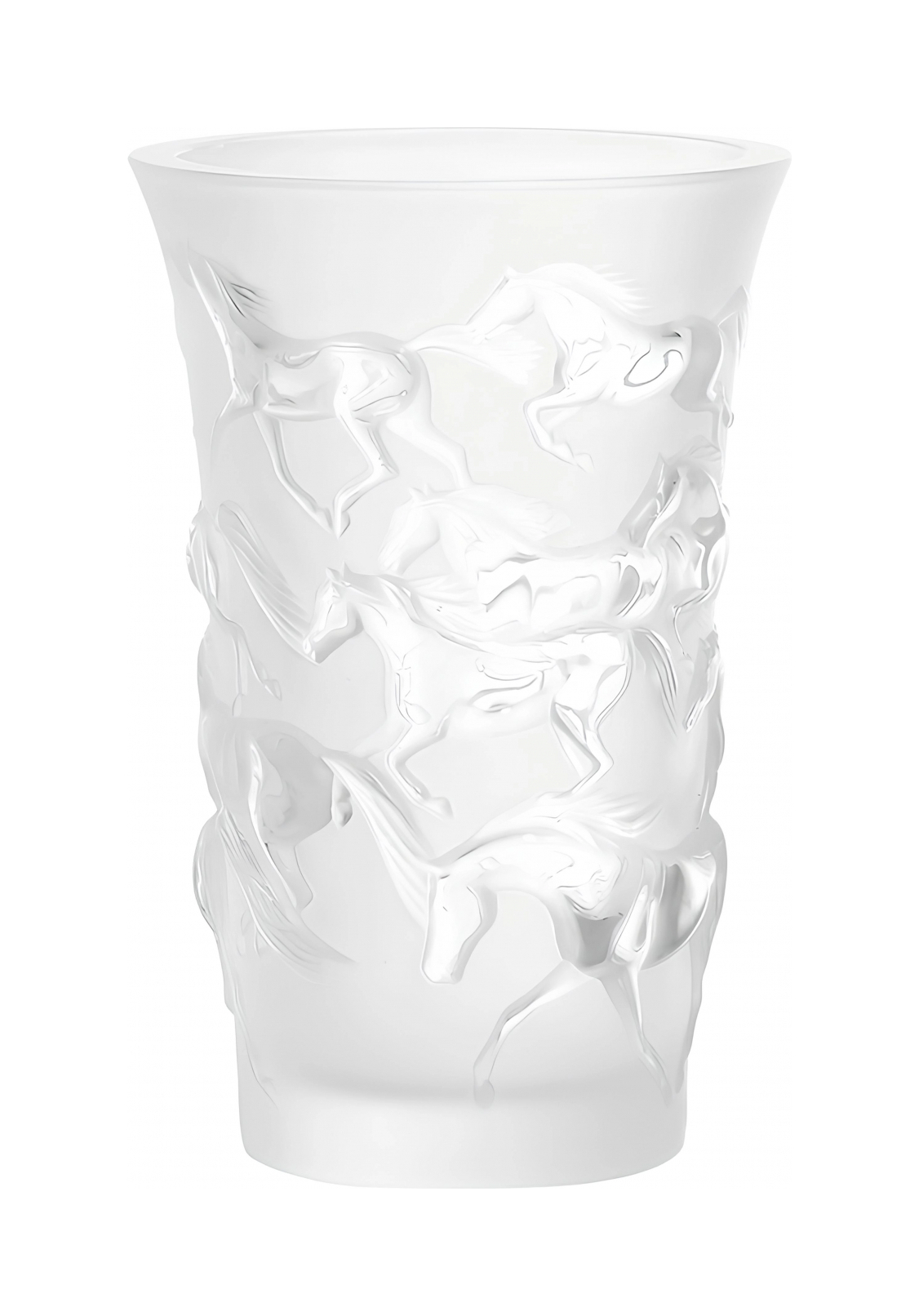 Ваза для цветов Mustang 18 см прозрачная, хрусталь 