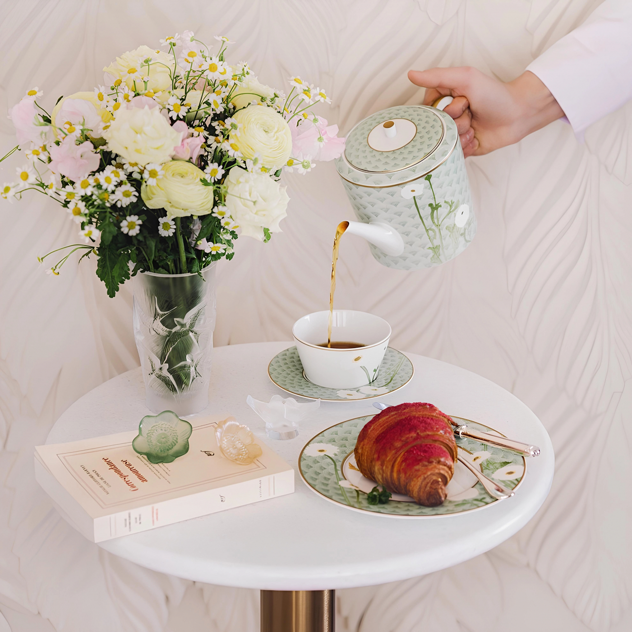 Ваза для цветов Mustang 18 см прозрачная, хрусталь  Lalique 1257500