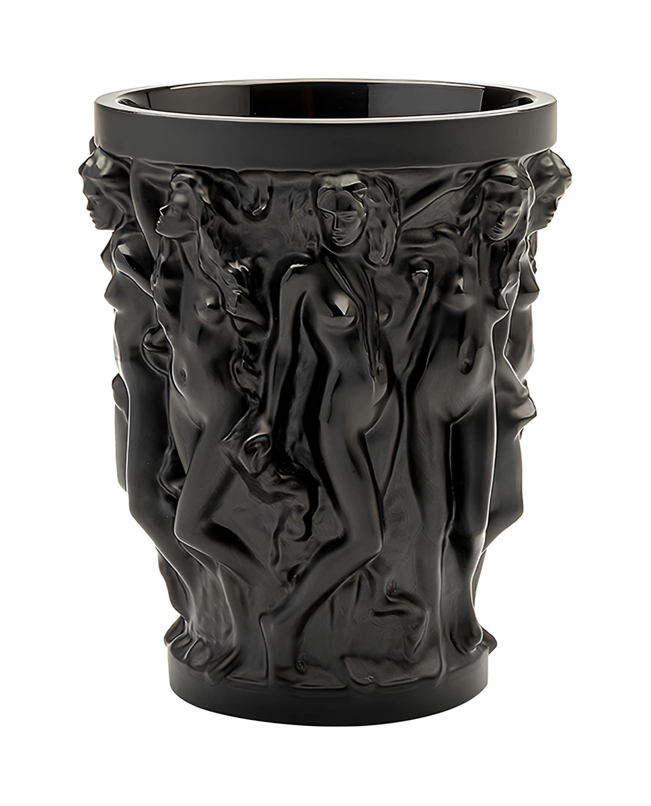 Ваза Sirenes 24 см чёрная, хрусталь Lalique 88091107