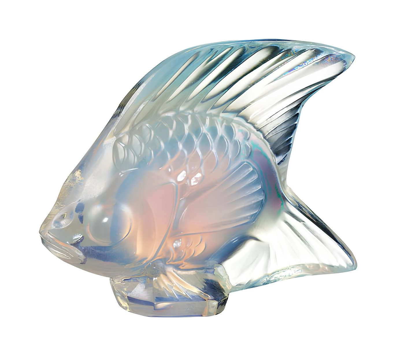 Статуэтка Рыбка золотисто-опаловая, хрусталь