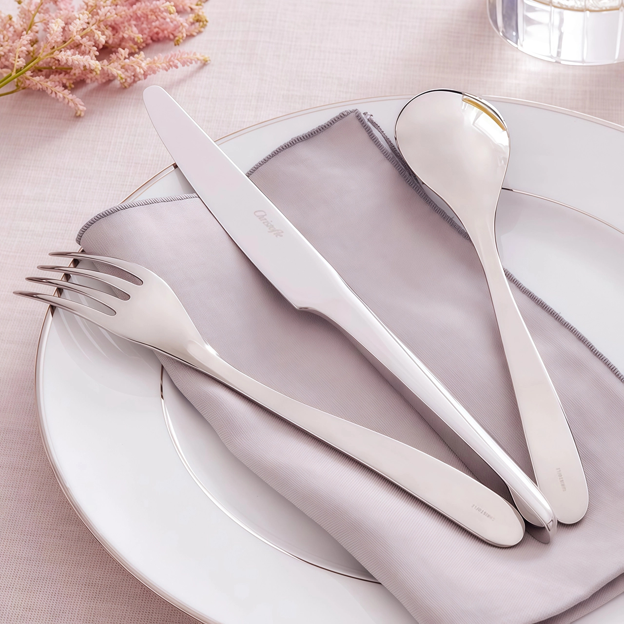 Нож столовый L`AME 24.7 см сталь серебристый – 2