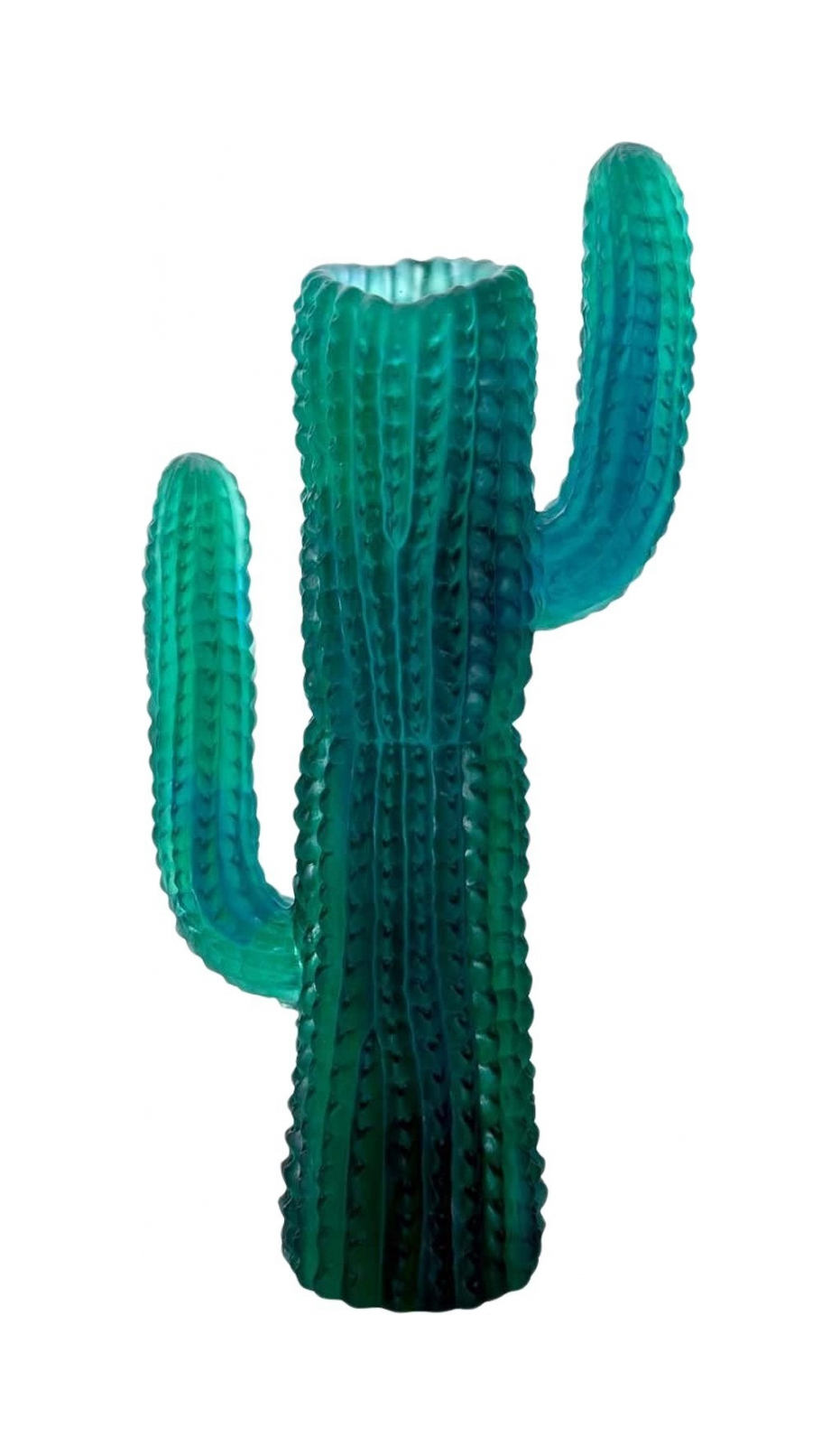 Ваза для цветов JARDIN DE CACTUS 46 см хрусталь зеленая