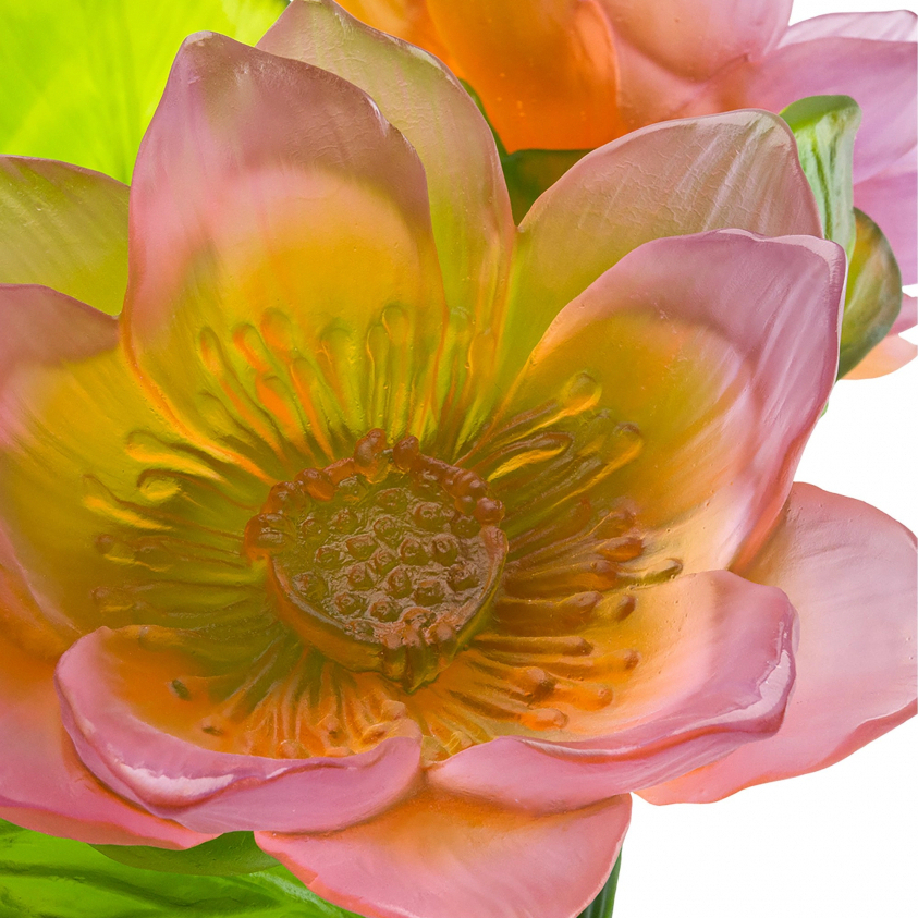 Ваза для цветов JARDIN DE LOTUS MAGNUM 55 см хрусталь зеленая Daum 05869